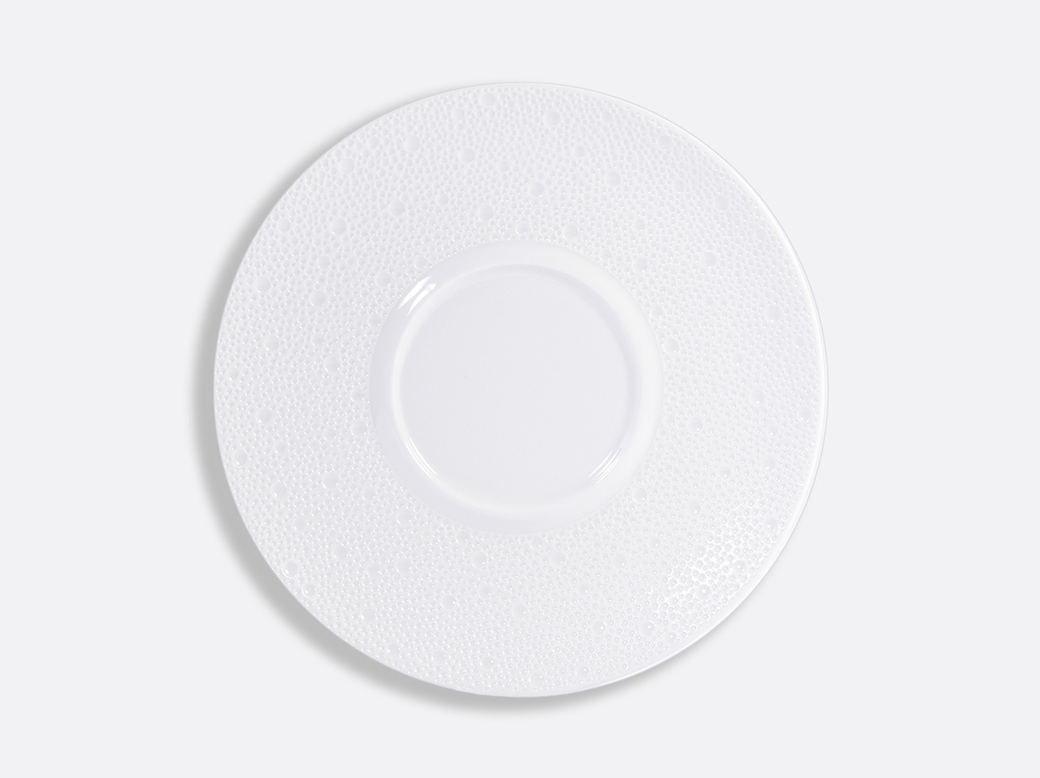 Assiette Shogun 26 cm en porcelaine de la collection ECUME BLANC Bernardaud