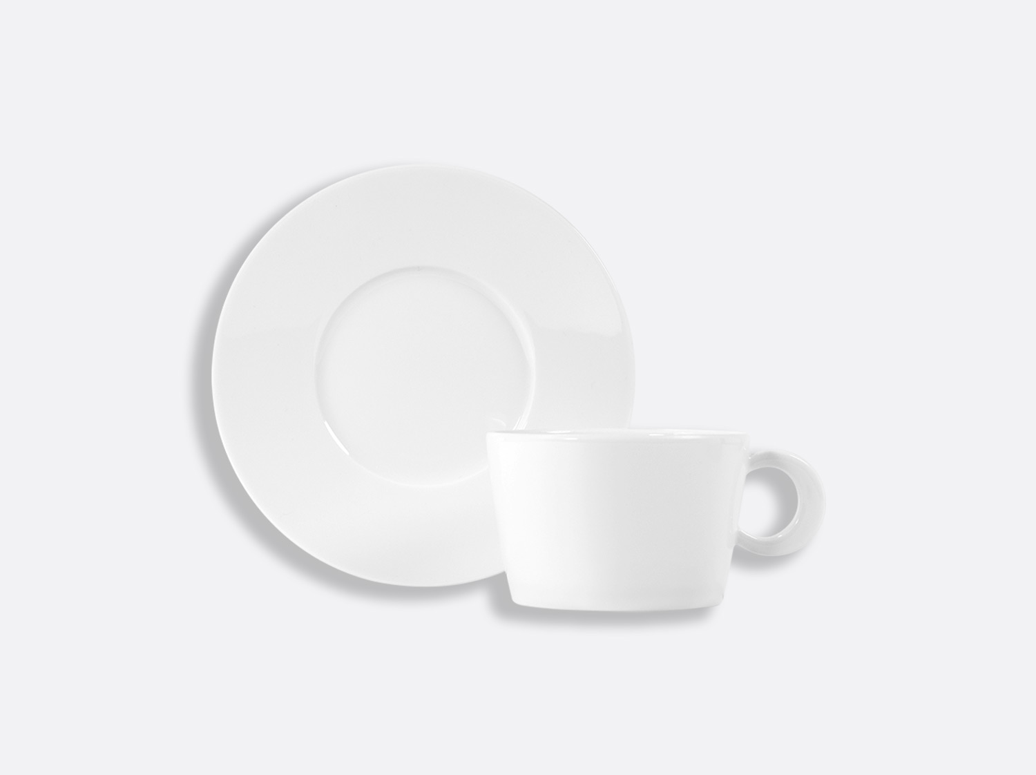 China Opus breakfast cup and saucer 27 cl of the collection Fantaisies blanc | Bernardaud