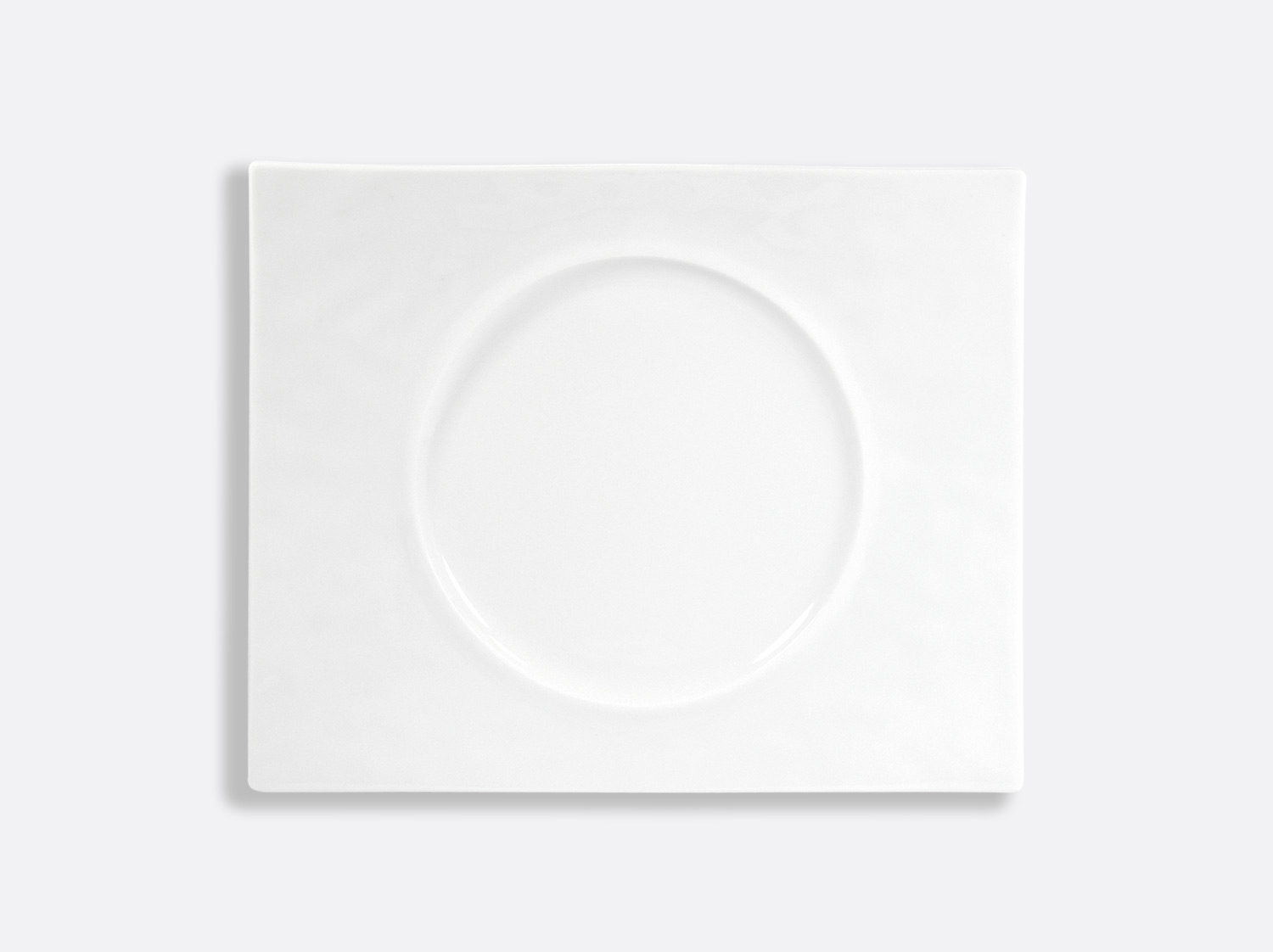 Assiette rectangulaire 30,5 x 24,5 cm en porcelaine de la collection EMPREINTE Bernardaud
