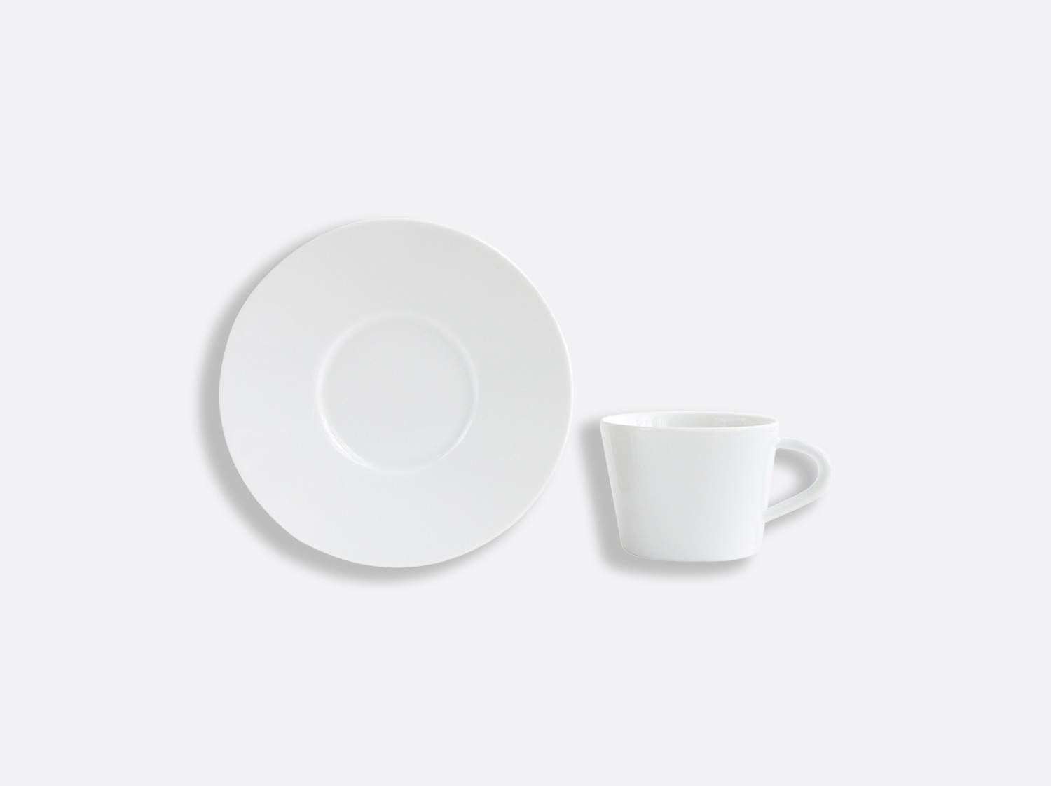 コーヒーカップ&ソーサー 60 ml en porcelaine de la collection ASTRE BLANC Bernardaud