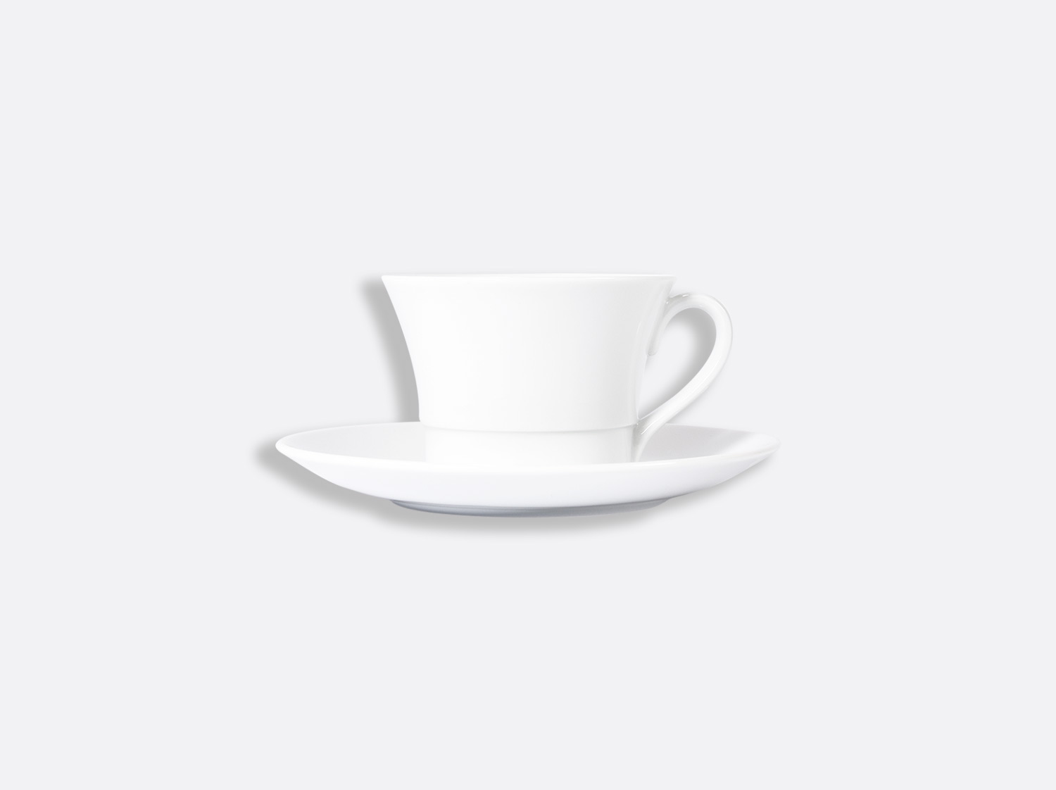 コーヒーカップ&ソーサー ショーグン 200 ml en porcelaine de la collection FUSION BLANC Bernardaud