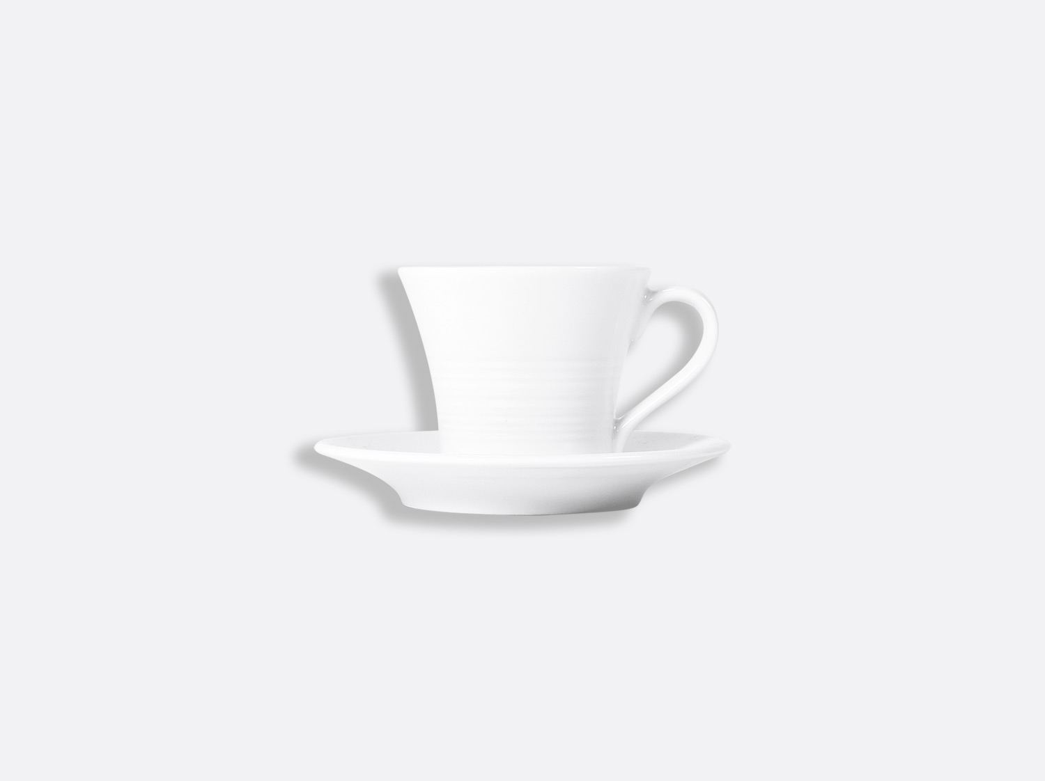 コーヒーカップ&ソーサー ショーグン 70 ml en porcelaine de la collection FUSION BLANC Bernardaud