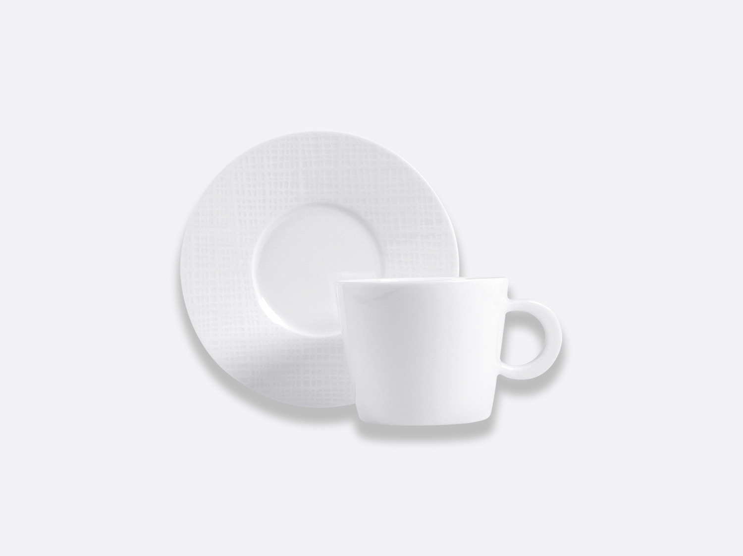 China Breakfast cup and saucer 9 oz of the collection Organza blanc | Bernardaud