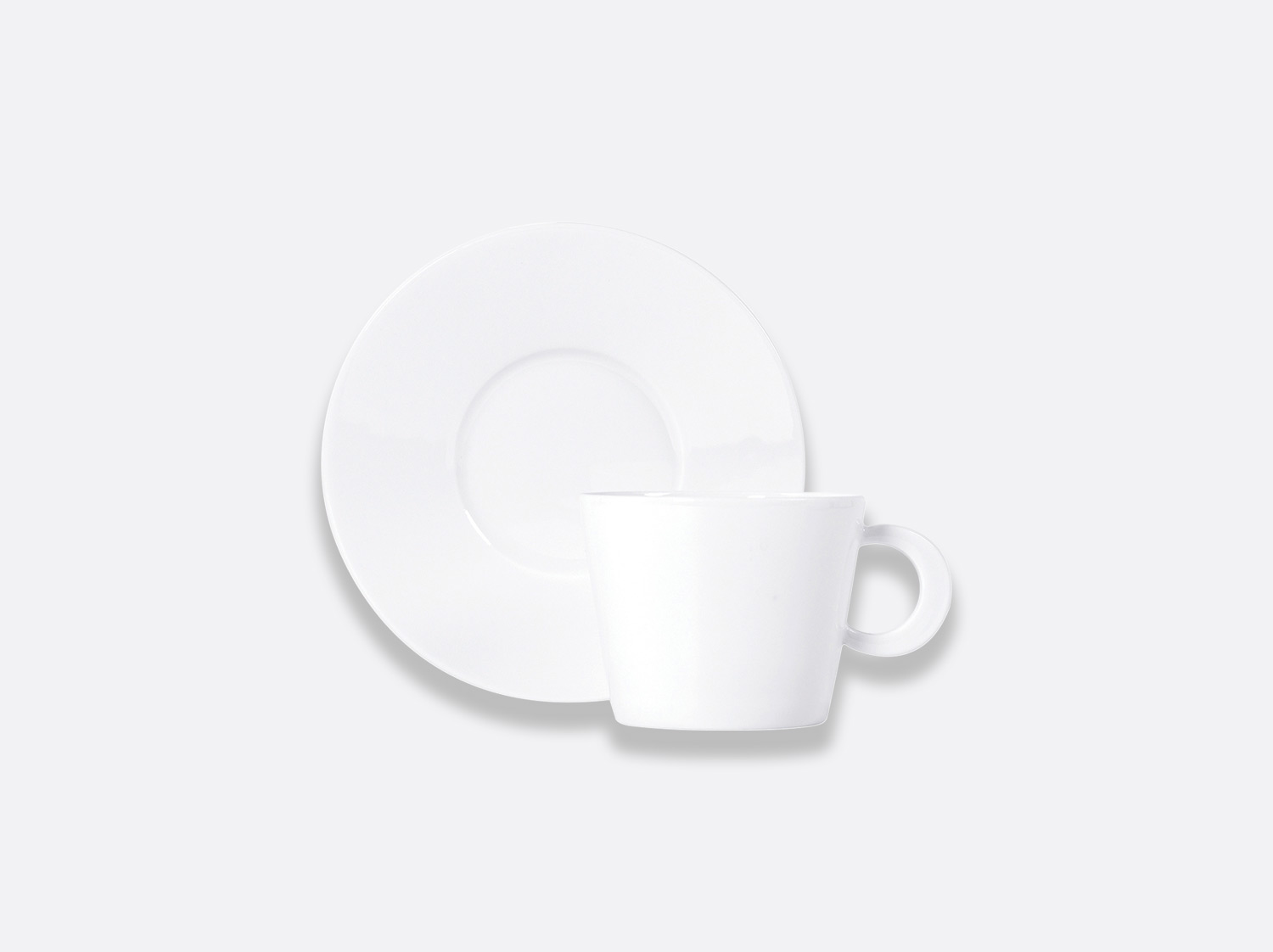 China Opus teacup and saucer 5.7 oz of the collection Fantaisies blanches | Bernardaud