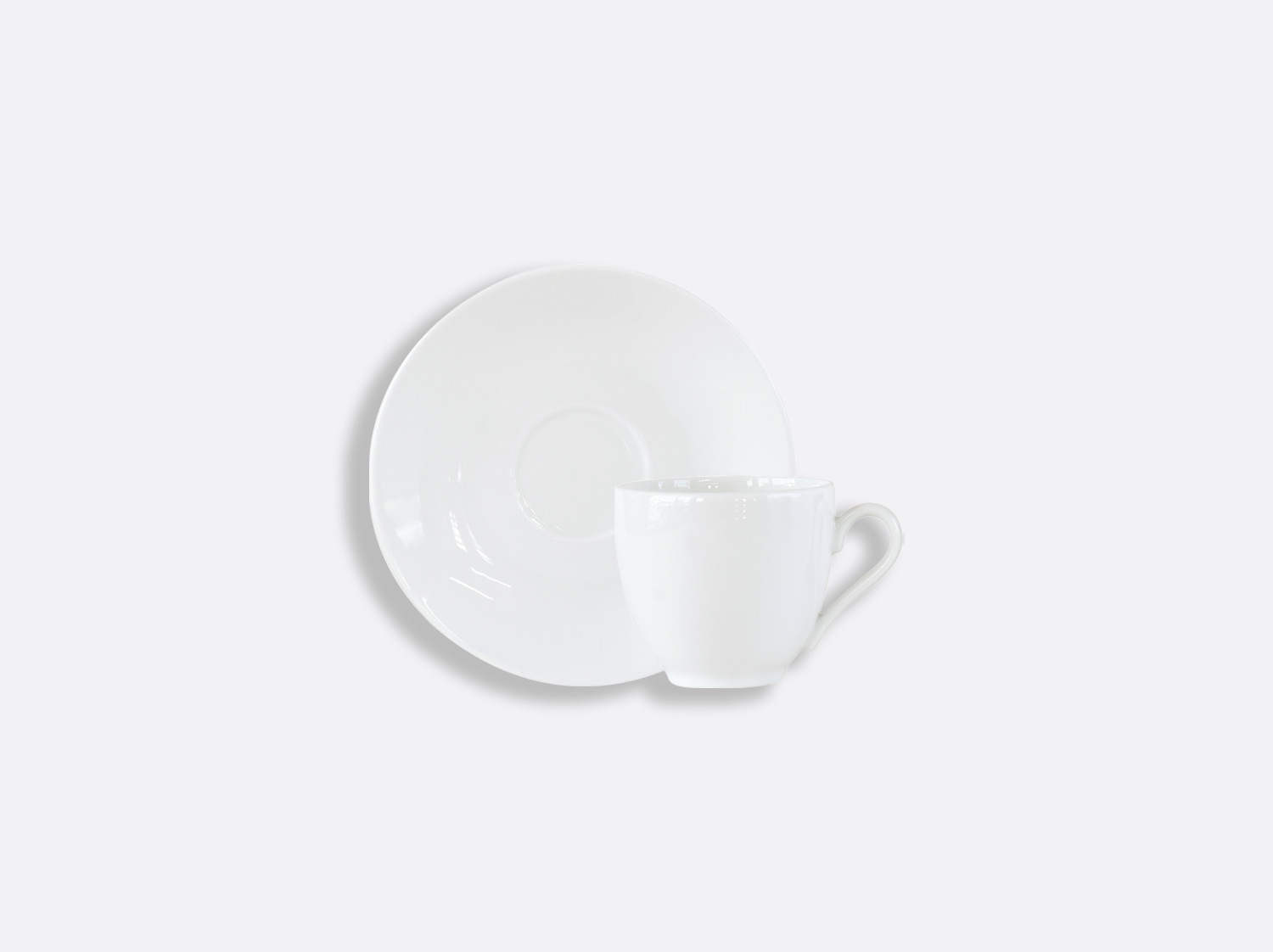China Boule espresso cup and saucer 3.3 oz of the collection Boule blanc | Bernardaud