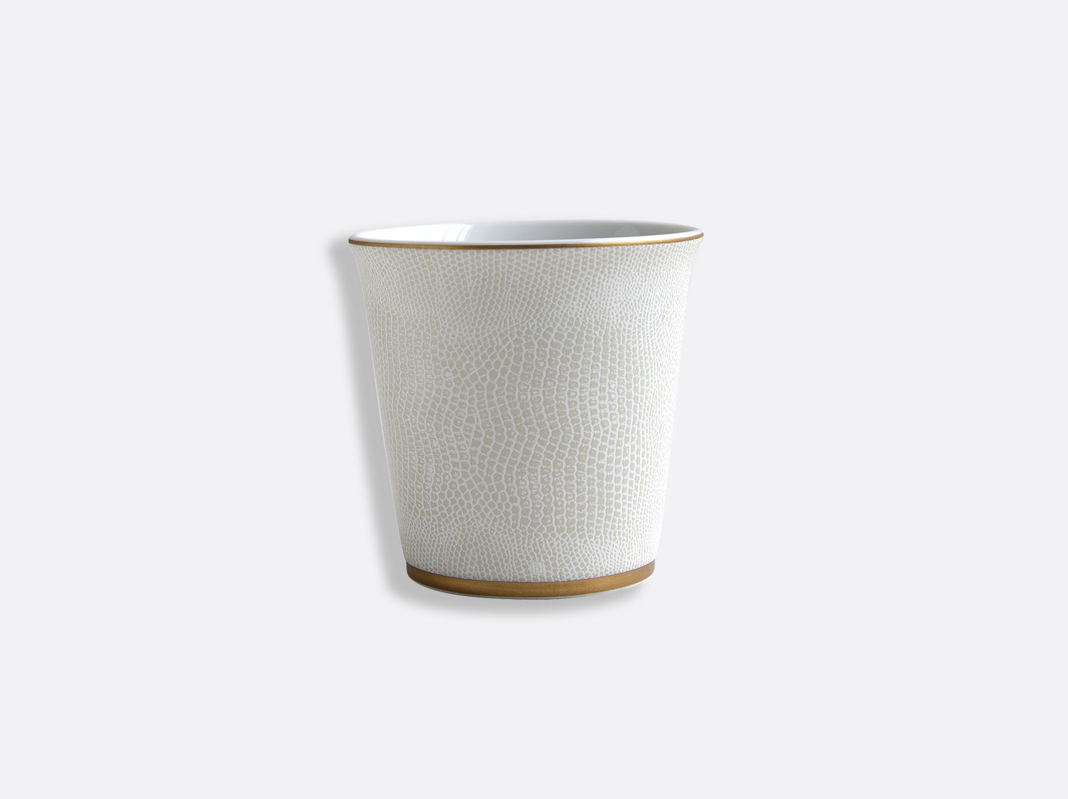 Pot 9 cm + bougieParfumée 200g en porcelaine de la collection Sauvage or Bernardaud