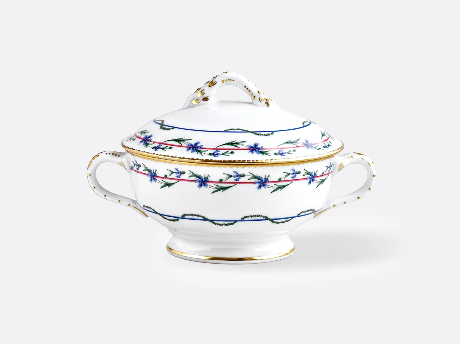 China Gravy boat with cover 15 oz of the collection Gobelet du roy | Bernardaud