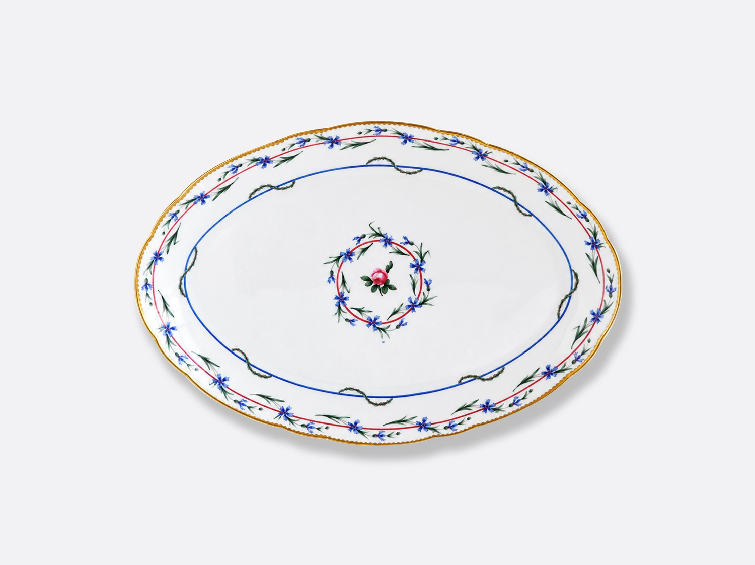 China Oval platter 13" of the collection Gobelet du roy | Bernardaud