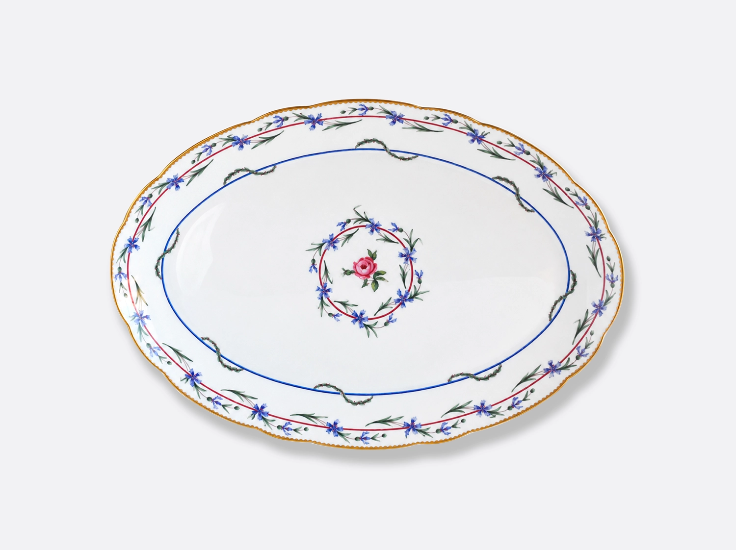 Visual Oval platter 38 cm Gobelet du roy