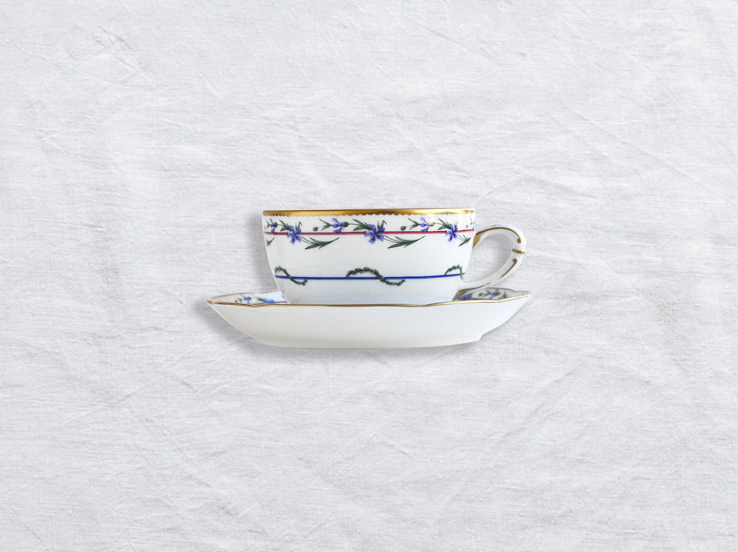 China Tea Cup and saucer 4.5 oz of the collection Gobelet du roy | Bernardaud