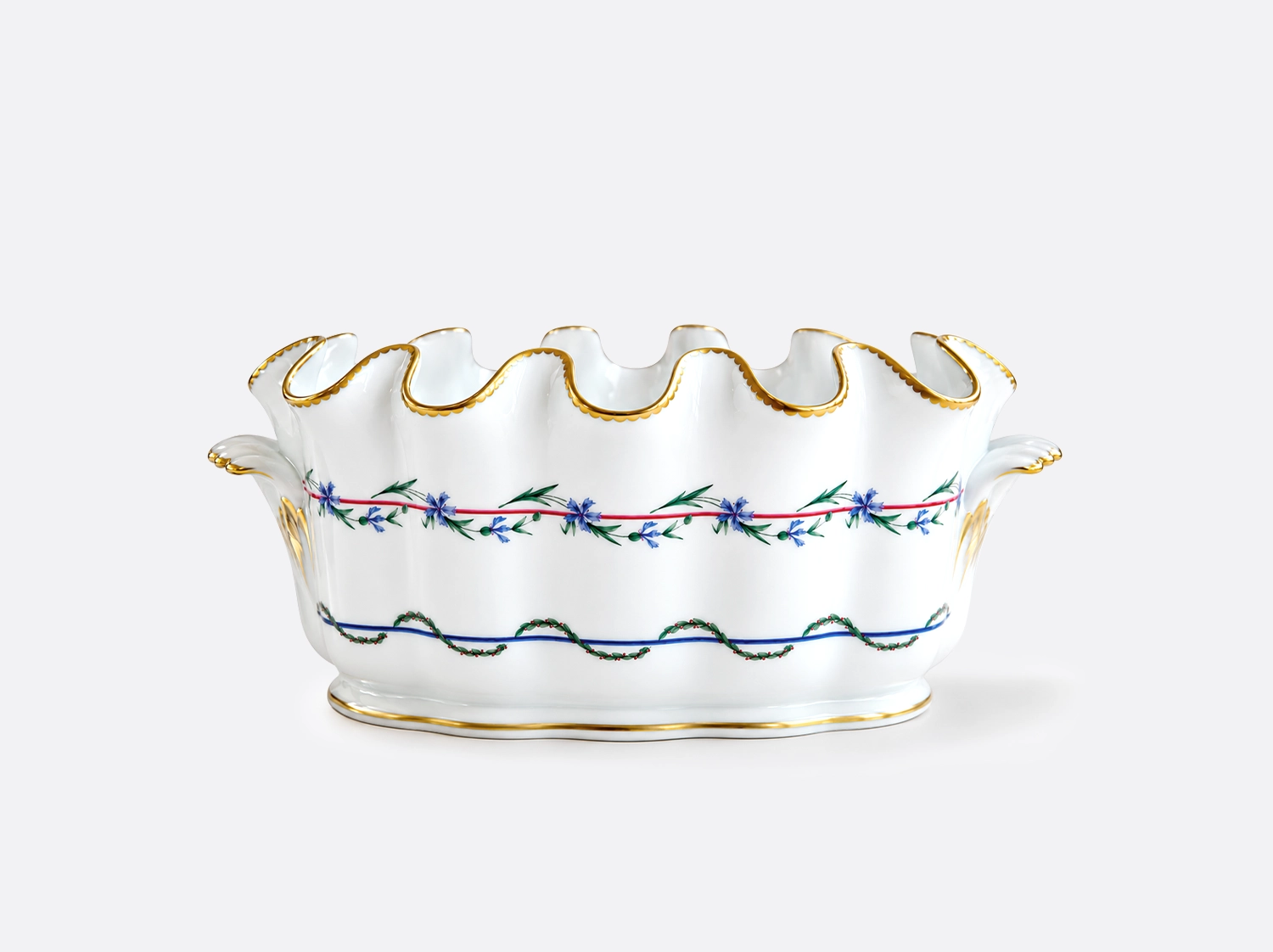 China Flute chiller L. 14" x W. 8,9" x H. 6.1" of the collection Gobelet du roy | Bernardaud