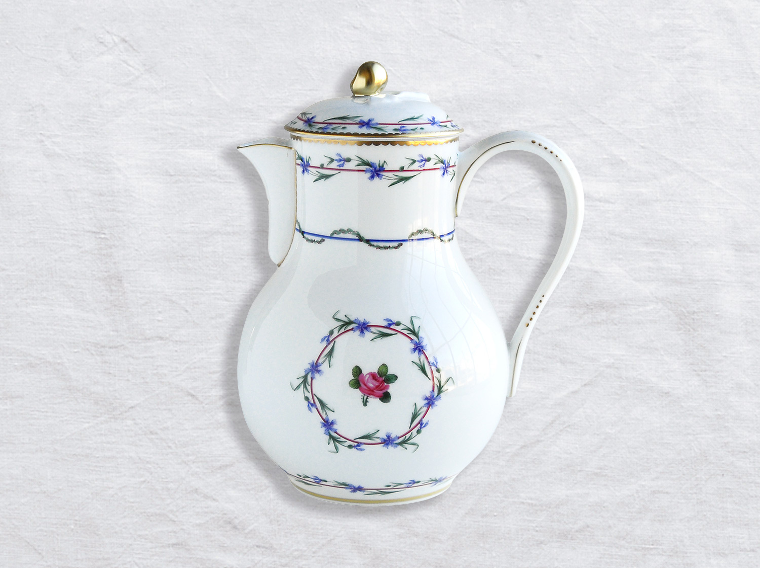 Verseuse haute (cafetière) 1,1 L en porcelaine de la collection Gobelet du roy Bernardaud