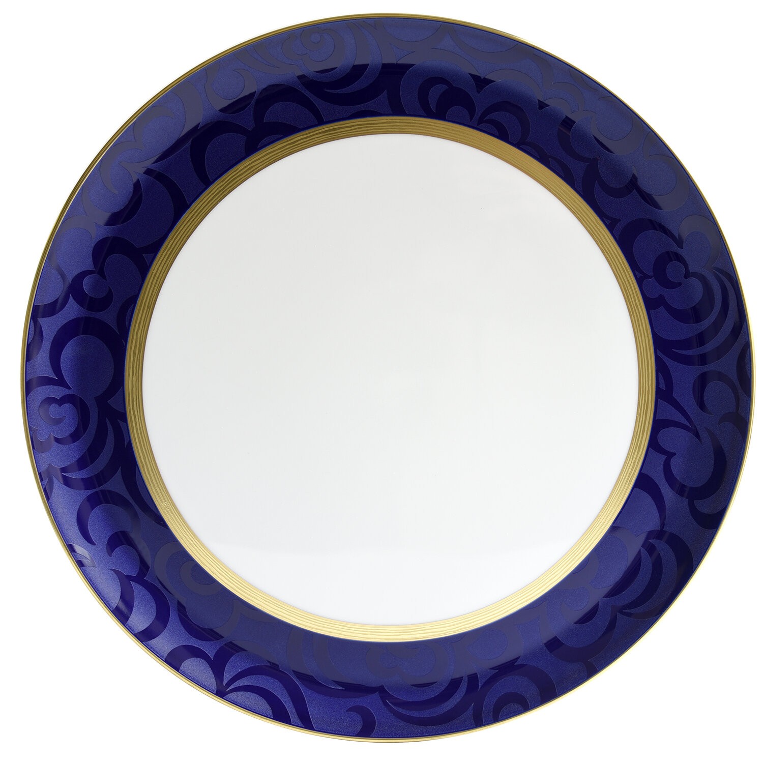 China Round tart platter 13" of the collection Fleur Bleue | Bernardaud