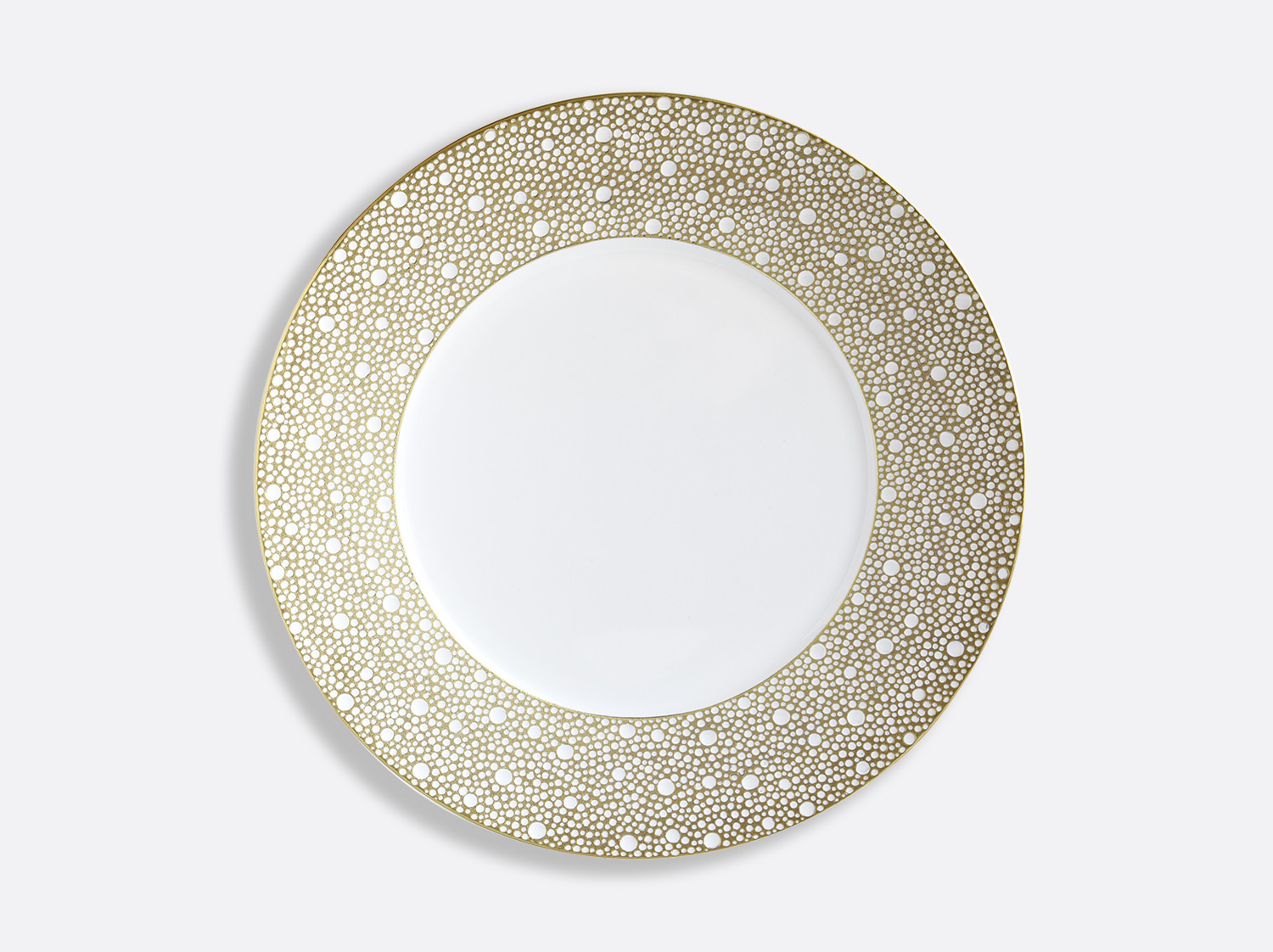 Assiette plate 29,5 cm en porcelaine de la collection Ecume Mordoré Bernardaud