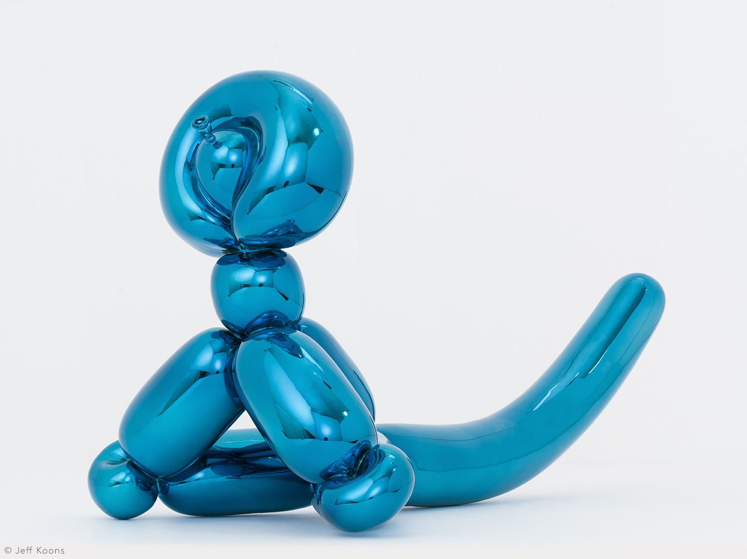 Edition en porcelaine en porcelaine de la collection BALLOON MONKEY (BLUE) by Jeff Koons Bernardaud