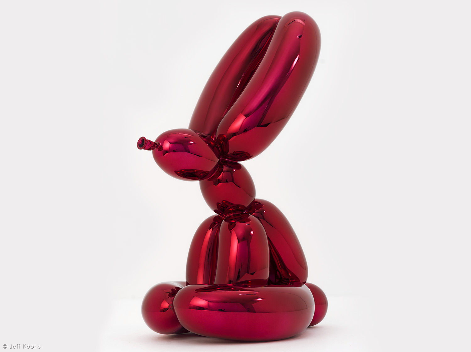 ジェフ・クーンズ作「バルーン・ラビット（レッド）」 en porcelaine de la collection BALLOON RABBIT (RED) by Jeff Koons Bernardaud