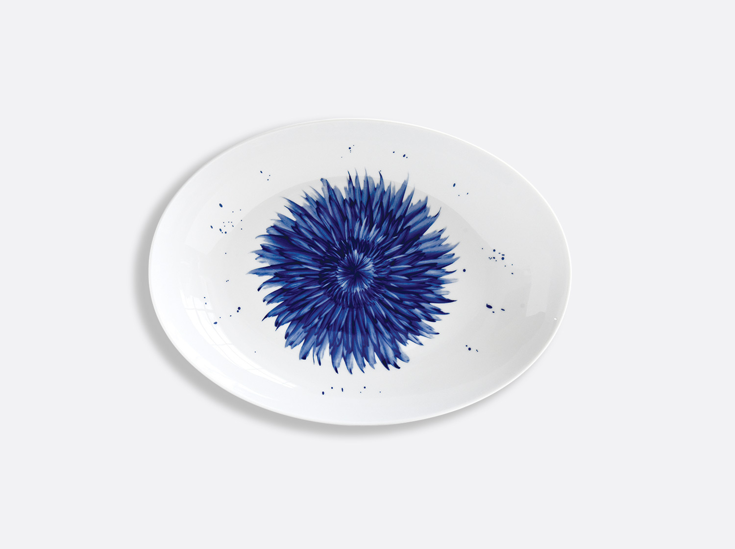 China Deep oval platter 15.4'' x 11'' of the collection IN BLOOM - Zemer Peled | Bernardaud