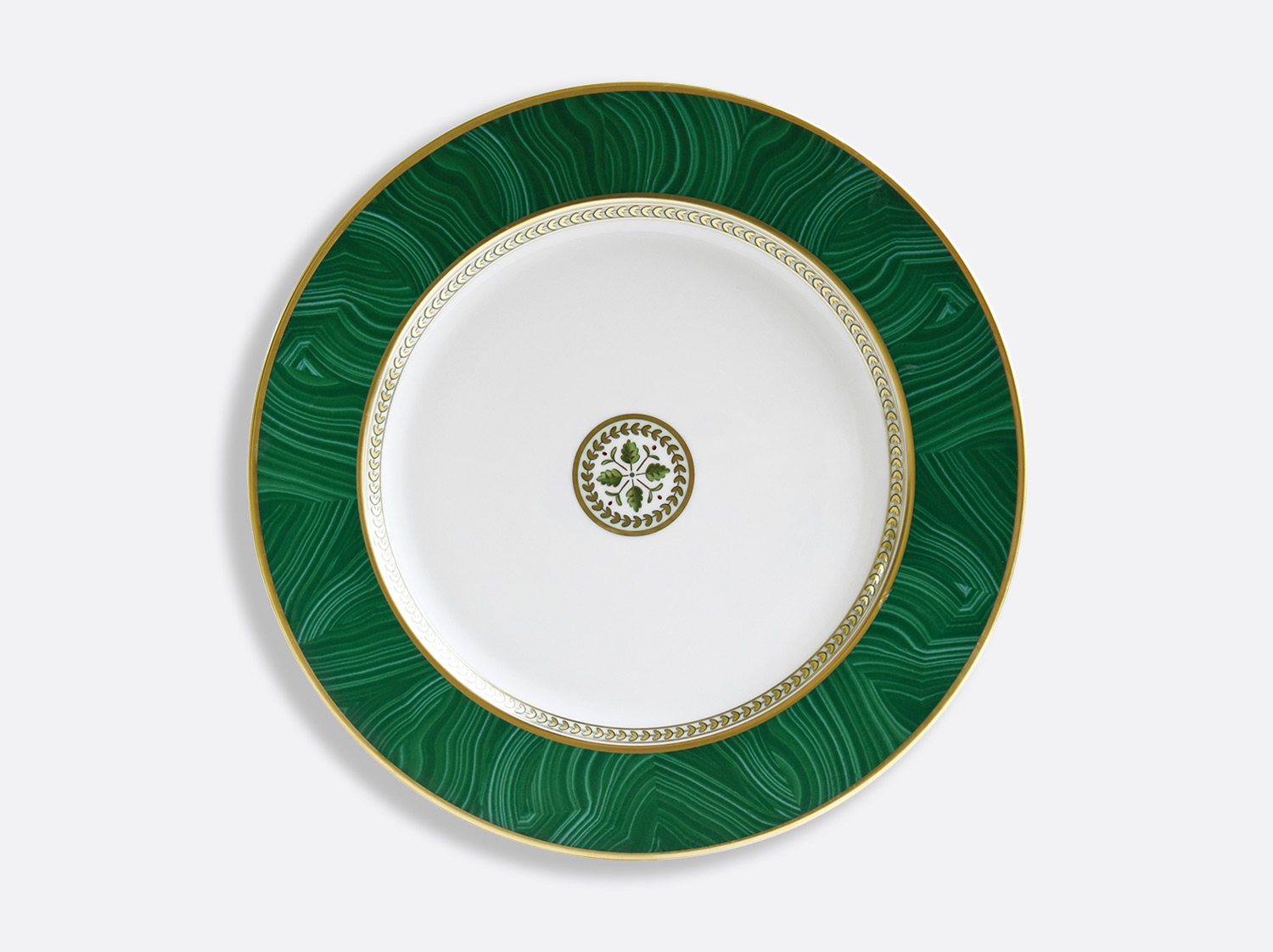 China Service plate 11.5" of the collection Constance Malachite | Bernardaud