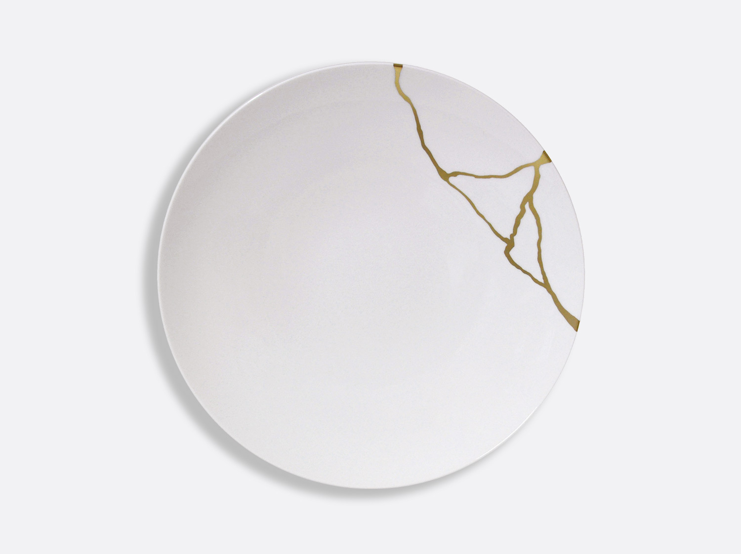 Assiette coupe à dîner 27 cm en porcelaine de la collection Kintsugi Bernardaud