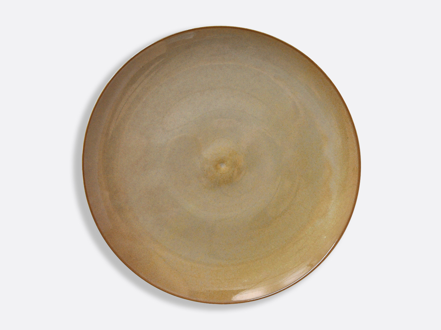 Assiette Bulle Grège 31 cm en porcelaine de la collection Grège Bernardaud
