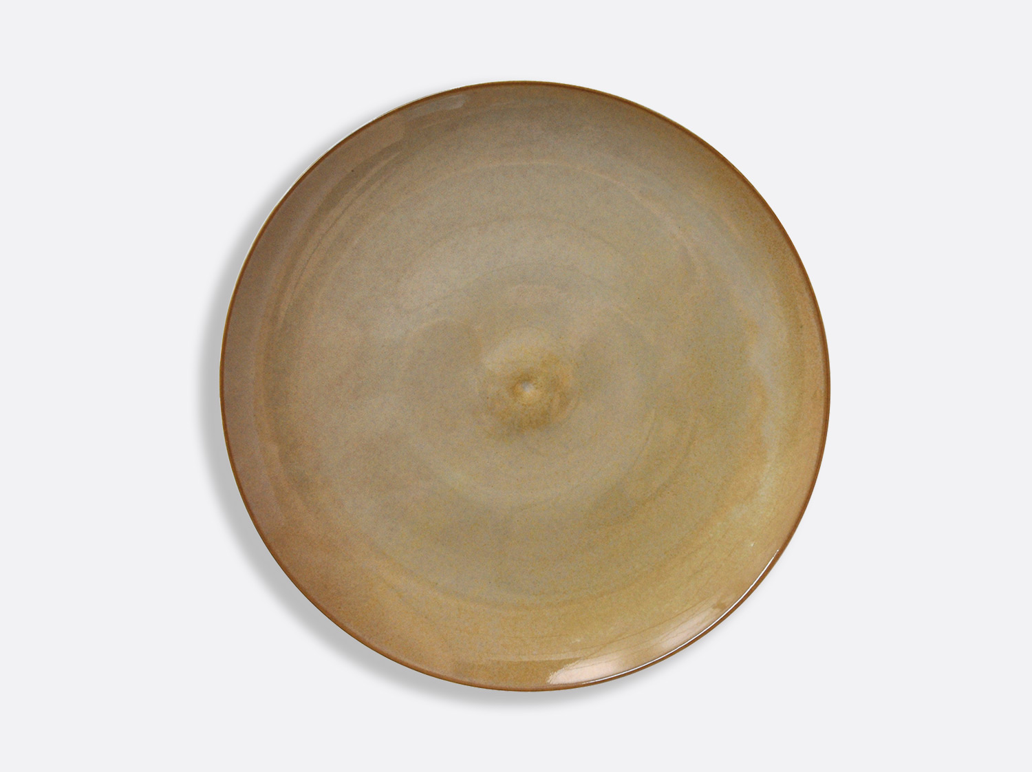 Assiette Bulle Grège 27 cm en porcelaine de la collection Grège Bernardaud