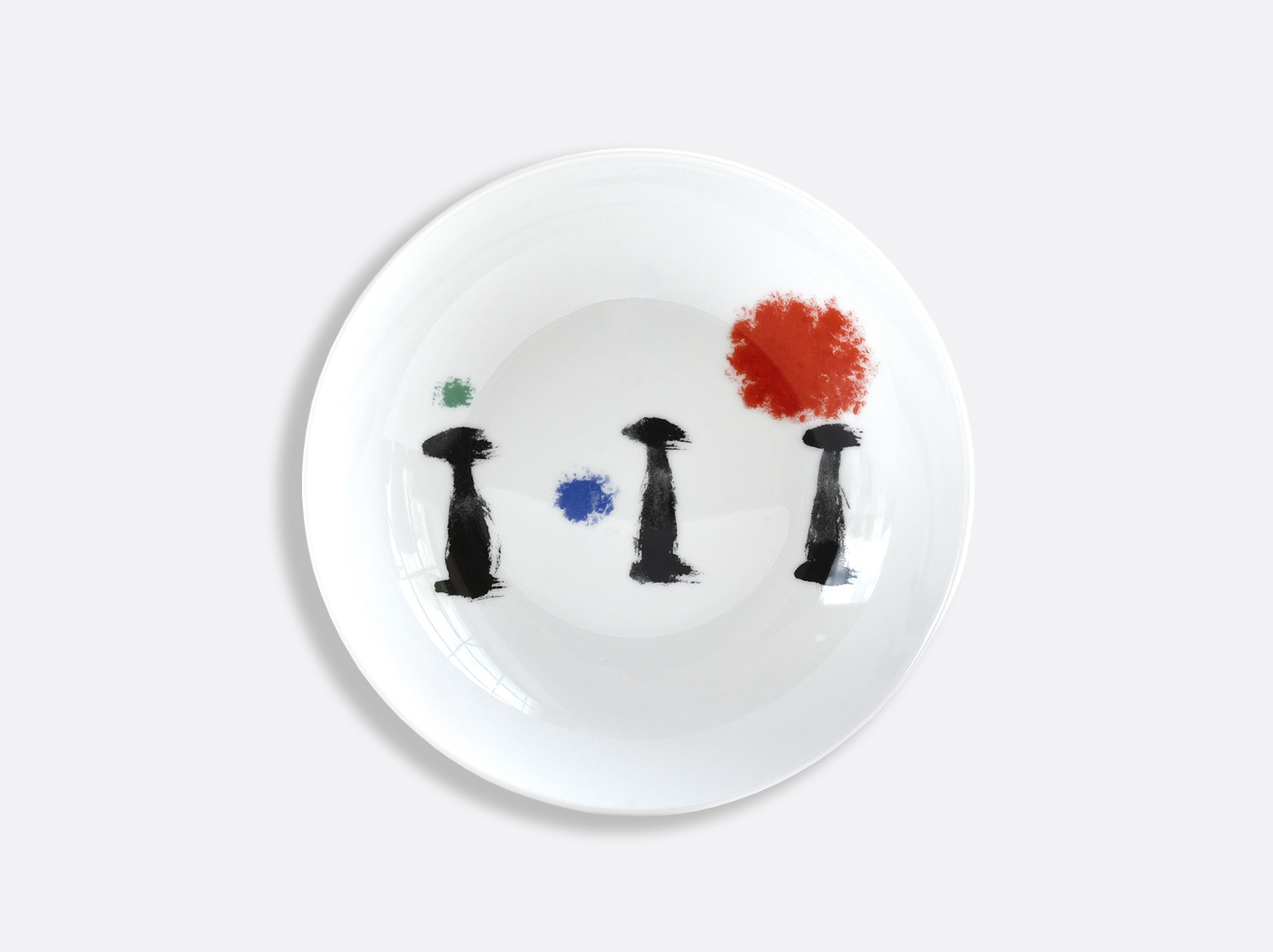 クープスーププレート 2枚セット en porcelaine de la collection PARLER SEUL - Joan Miro Bernardaud