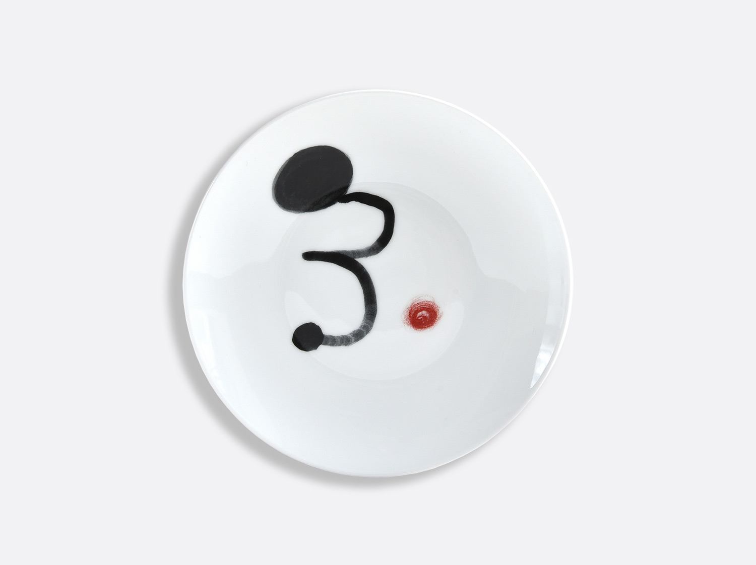 China 2 Bread and butter plates 6.5" Rouge - Page 52 of the collection PARLER SEUL - Joan Miro | Bernardaud