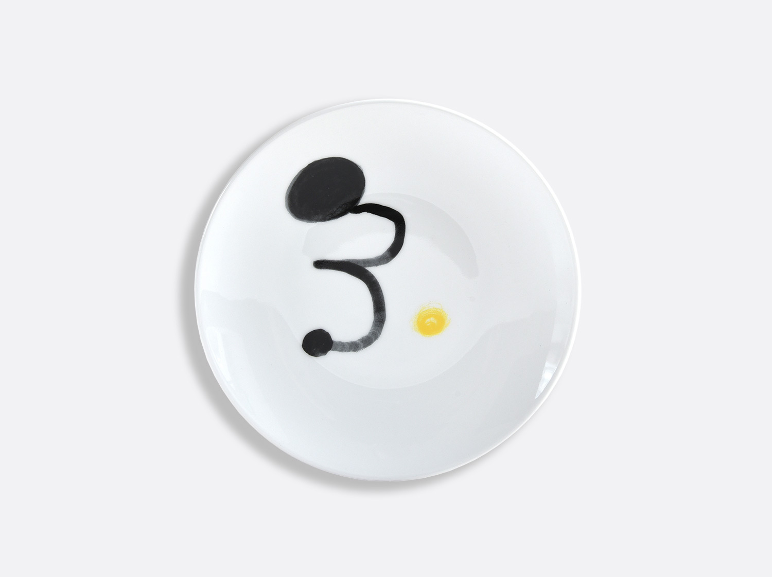China 2 Bread and butter plates 16 cm Jaune - Page 52 of the collection PARLER SEUL - Joan Miro | Bernardaud