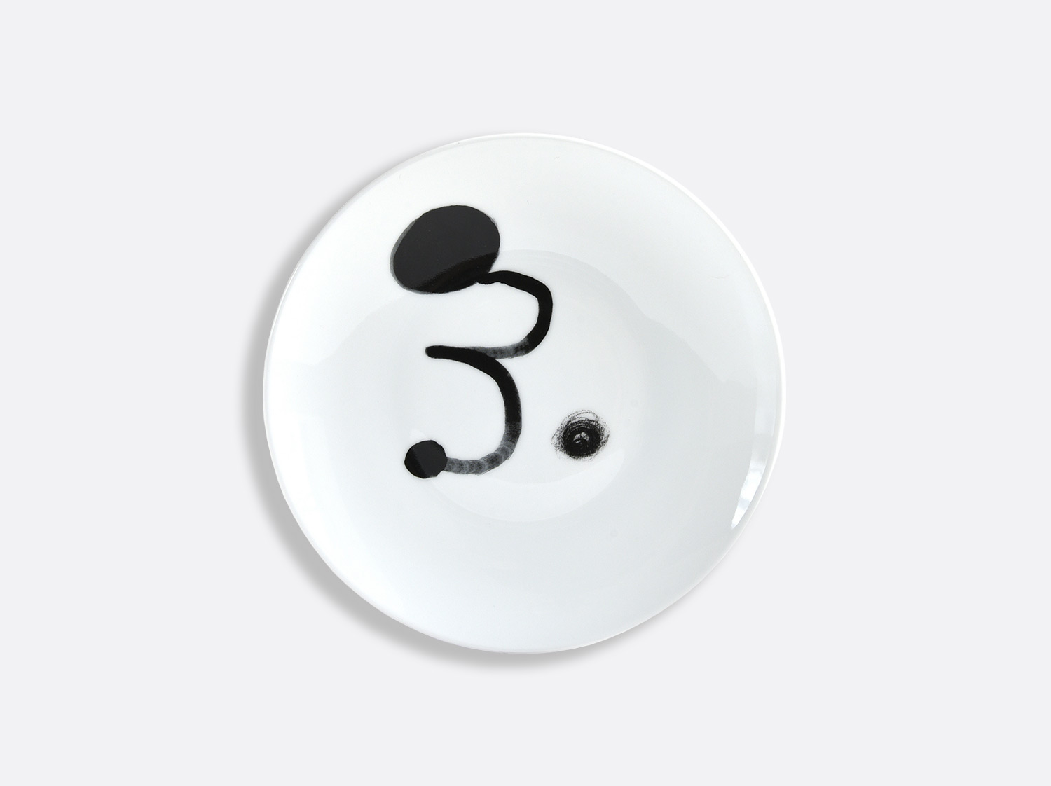 China 2 Bread and butter plates 6.5" Noir - Page 52 of the collection PARLER SEUL - Joan Miro | Bernardaud