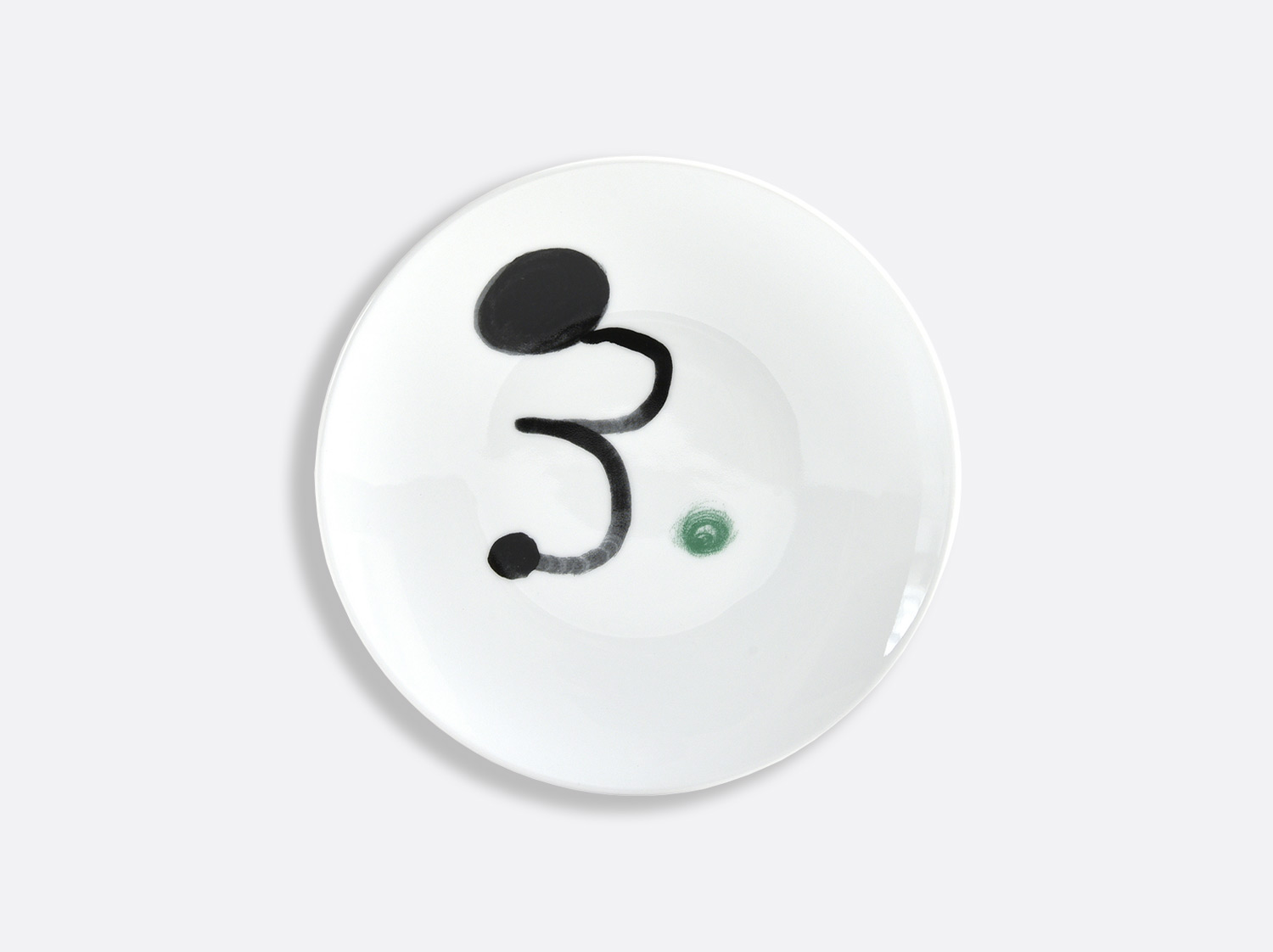 China 2 Bread and butter plates 16 cm Vert - Page 52 of the collection PARLER SEUL - Joan Miro | Bernardaud