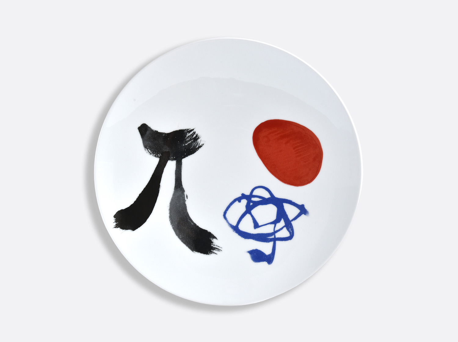 2 Assiettes à dîner 27 cm - Page 109 en porcelaine de la collection PARLER SEUL - Joan Miro Bernardaud