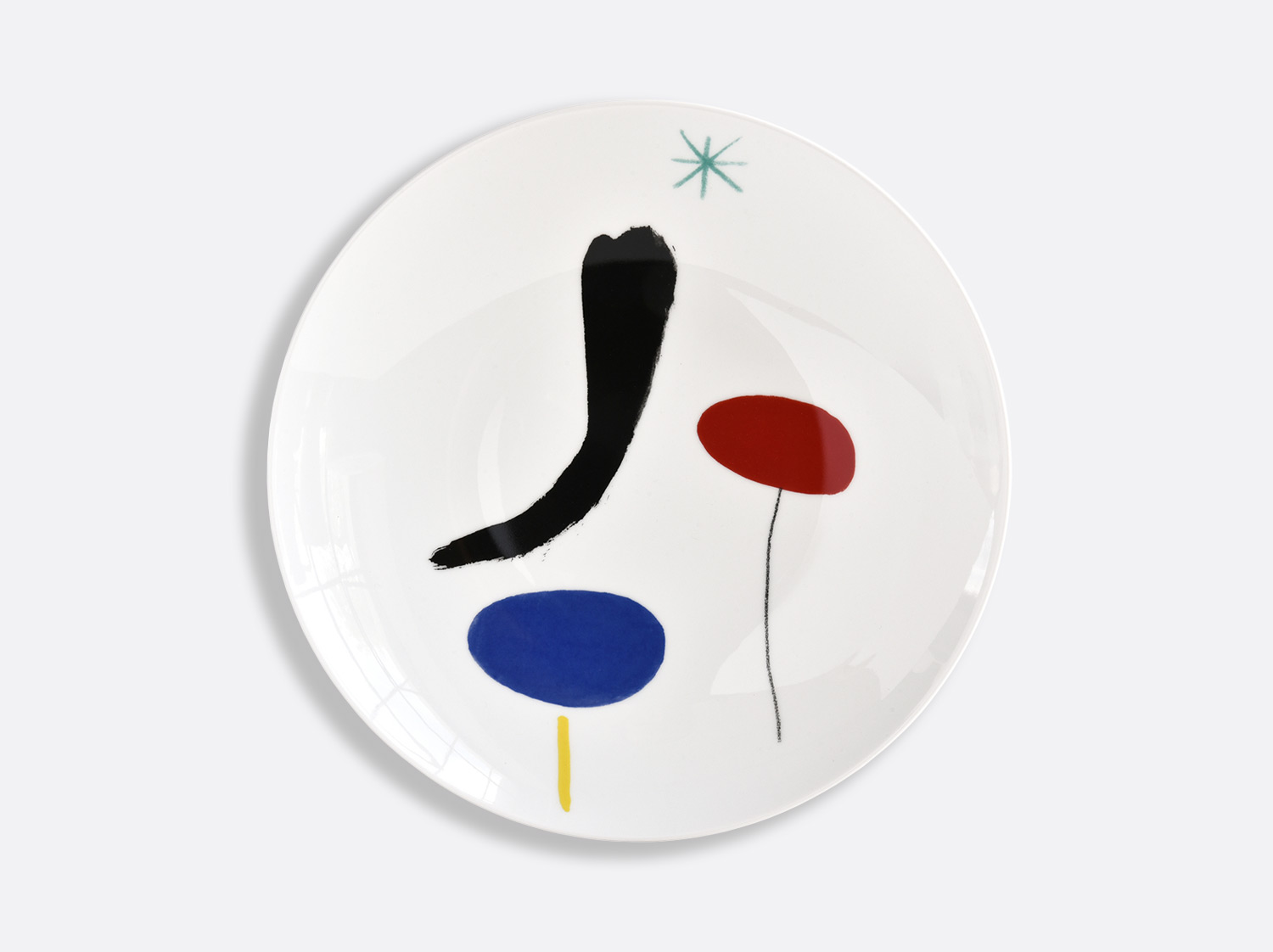 1 Plat rond creux 29,5 cm - Page 57 en porcelaine de la collection PARLER SEUL - Joan Miro Bernardaud