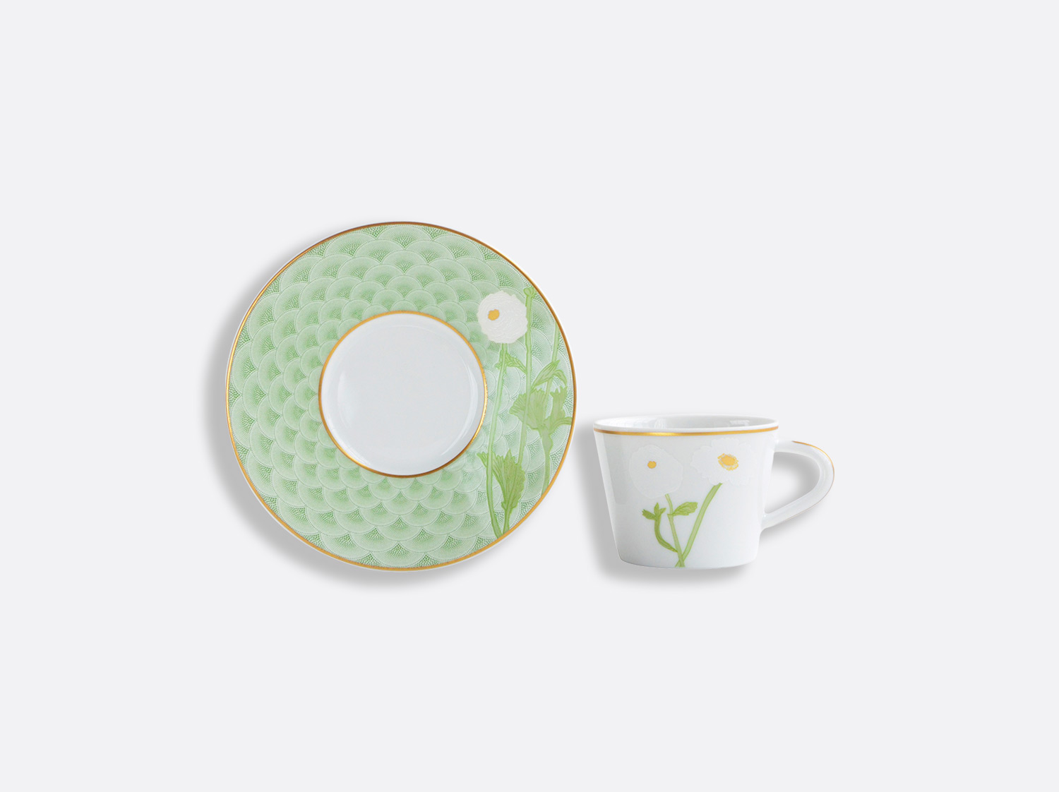 China Espresso cup and saucer 2.1 oz of the collection PRAIANA | Bernardaud