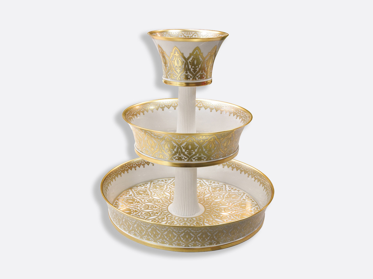 China 3 tier trays H. 20" D. 18" of the collection Venise | Bernardaud