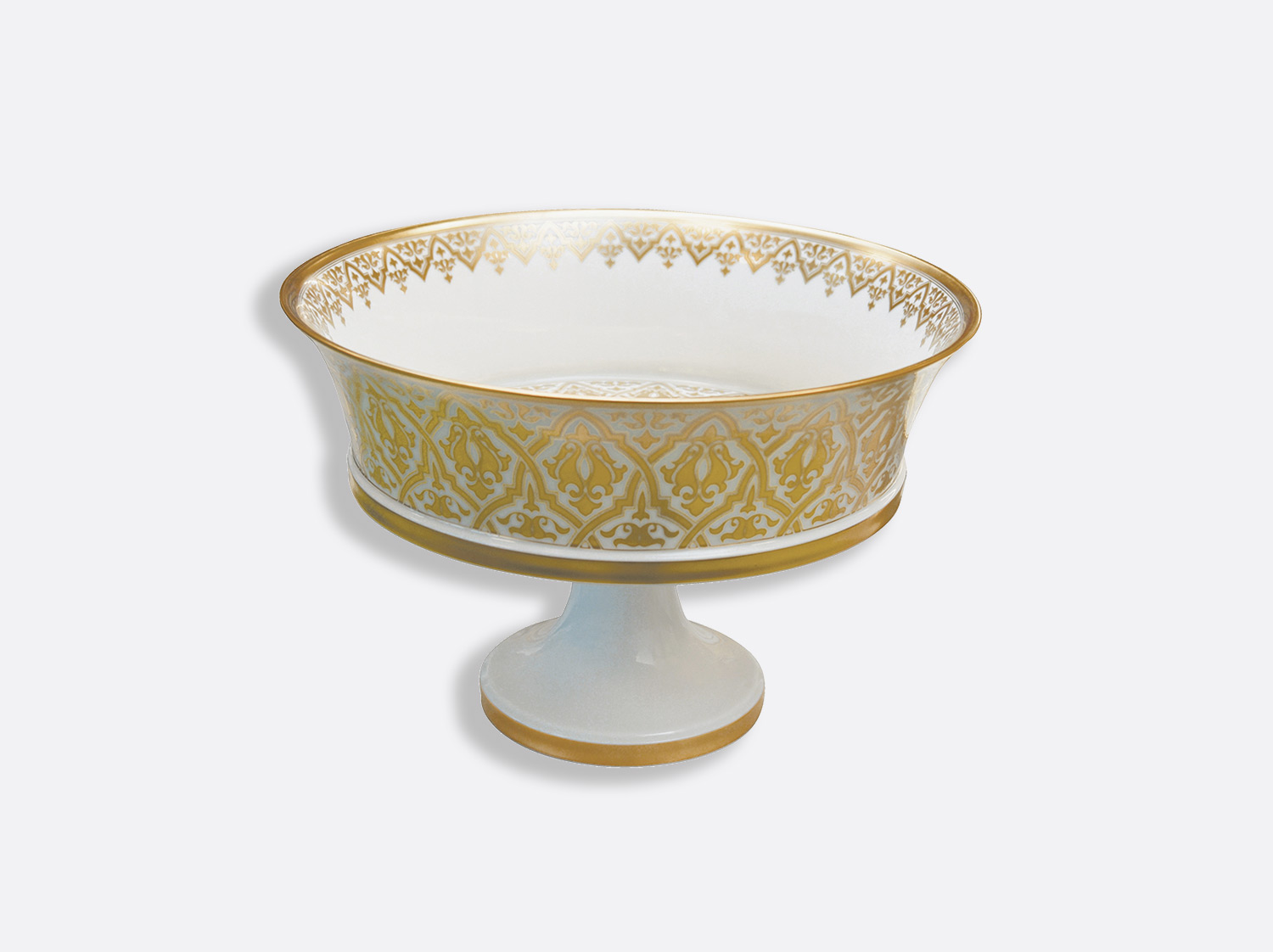 ケーキスタンド（中） H. 27.5 cm en porcelaine de la collection Venise Bernardaud