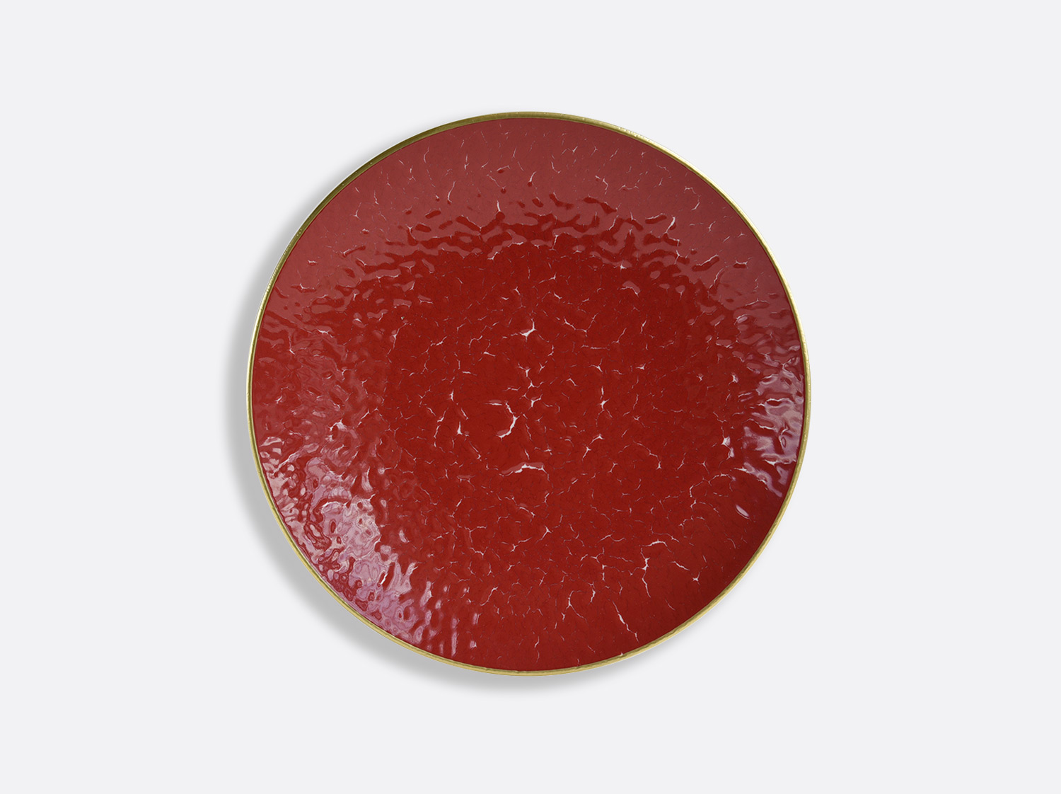 Assiette coupe 21,5 cm en porcelaine de la collection ROUGE EMPEREUR Bernardaud
