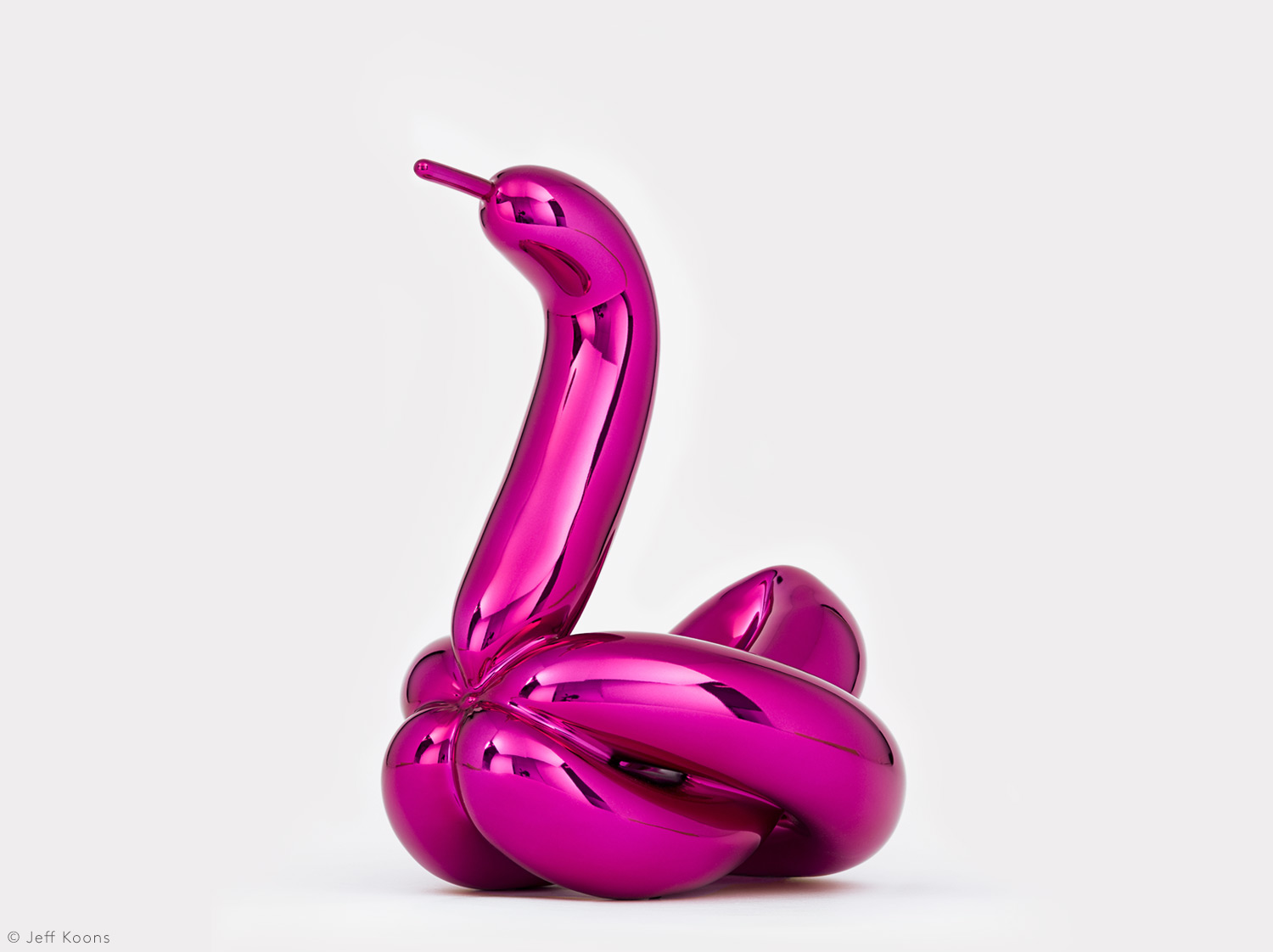 China Porcelain edition of the collection BALLOON SWAN (MAGENTA) by Jeff Koons | Bernardaud
