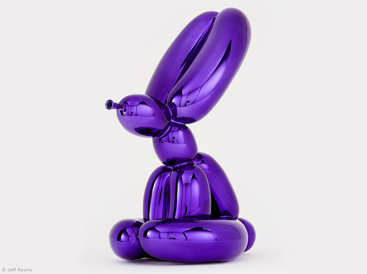 China Porcelain edition of the collection BALLOON RABBIT (VIOLET) by Jeff Koons | Bernardaud