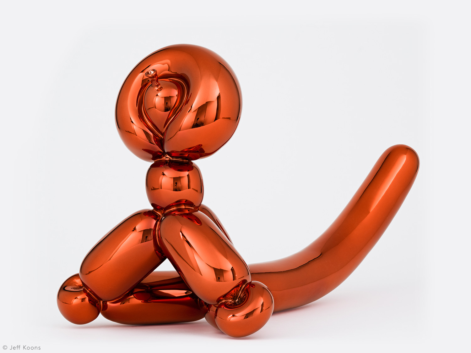 バルーン・モンキー・オレンジ en porcelaine de la collection BALLOON MONKEY (ORANGE) by Jeff Koons Bernardaud