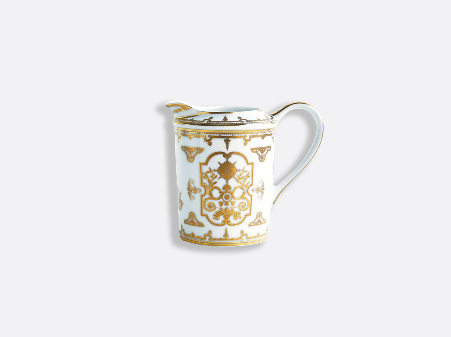 Crémier 12 tasses 30 cl en porcelaine de la collection Aux Rois Or Bernardaud