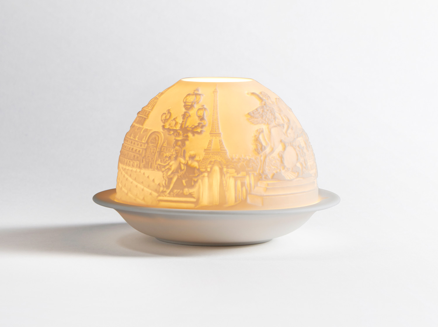 パリのモニュメント LED en porcelaine de la collection LITHOPHANIE LED Bernardaud
