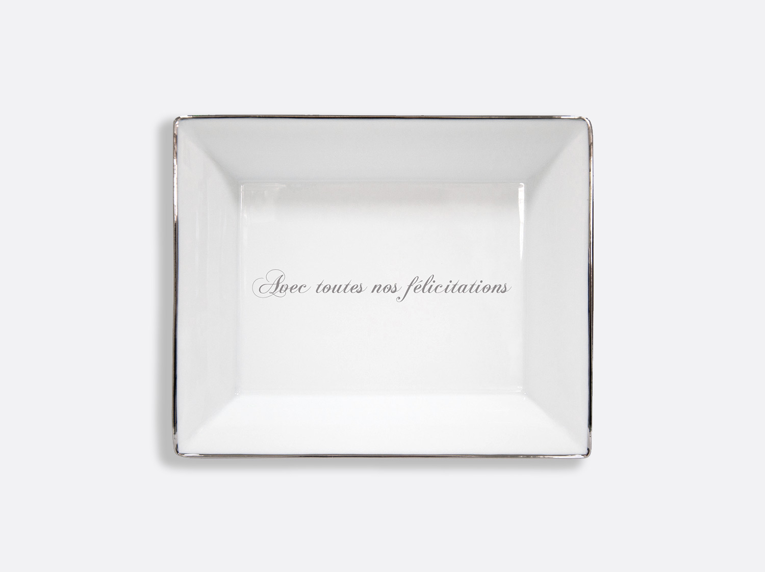 China Valet tray 20 x 16 cm of the collection Cristal - Personnalisation | Bernardaud