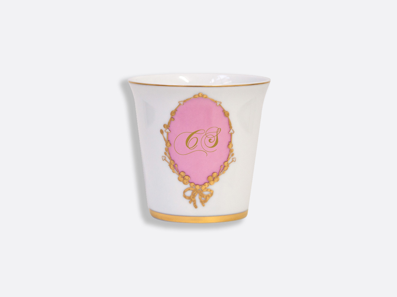 China Goblet of the collection Medaillon Rose - Personnalisation | Bernardaud
