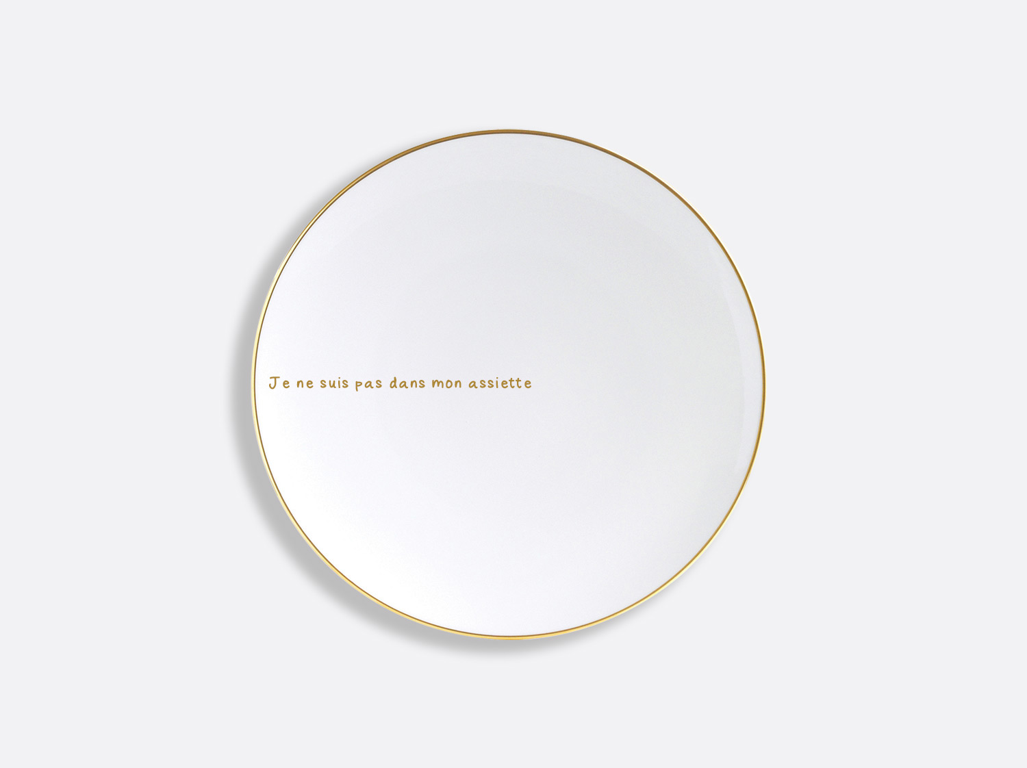 Assiette coupe 21 cm en porcelaine de la collection Palmyre - Personnalisation Bernardaud