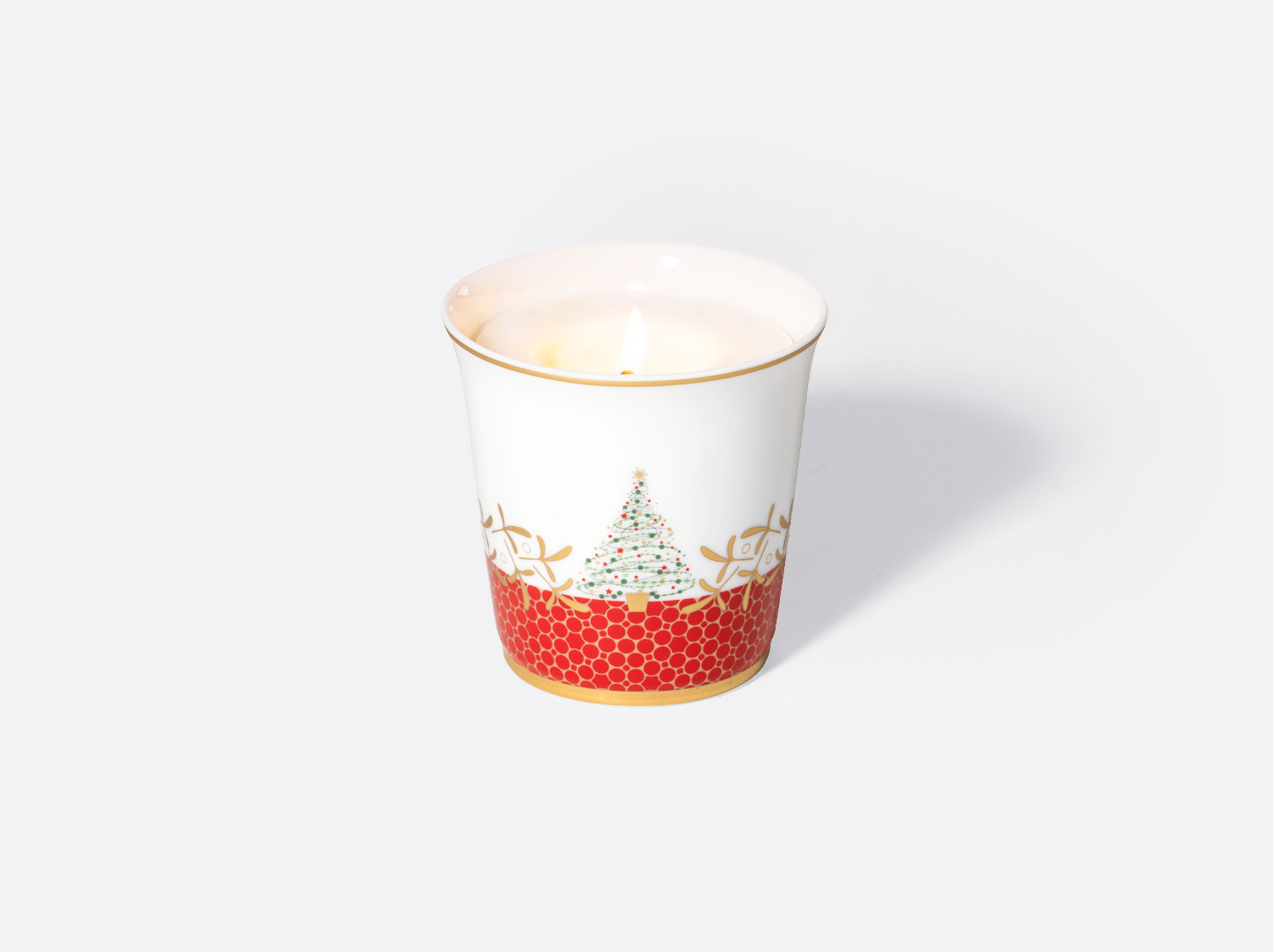 China Tumbler + candle home fragrance 200g of the collection Noël | Bernardaud