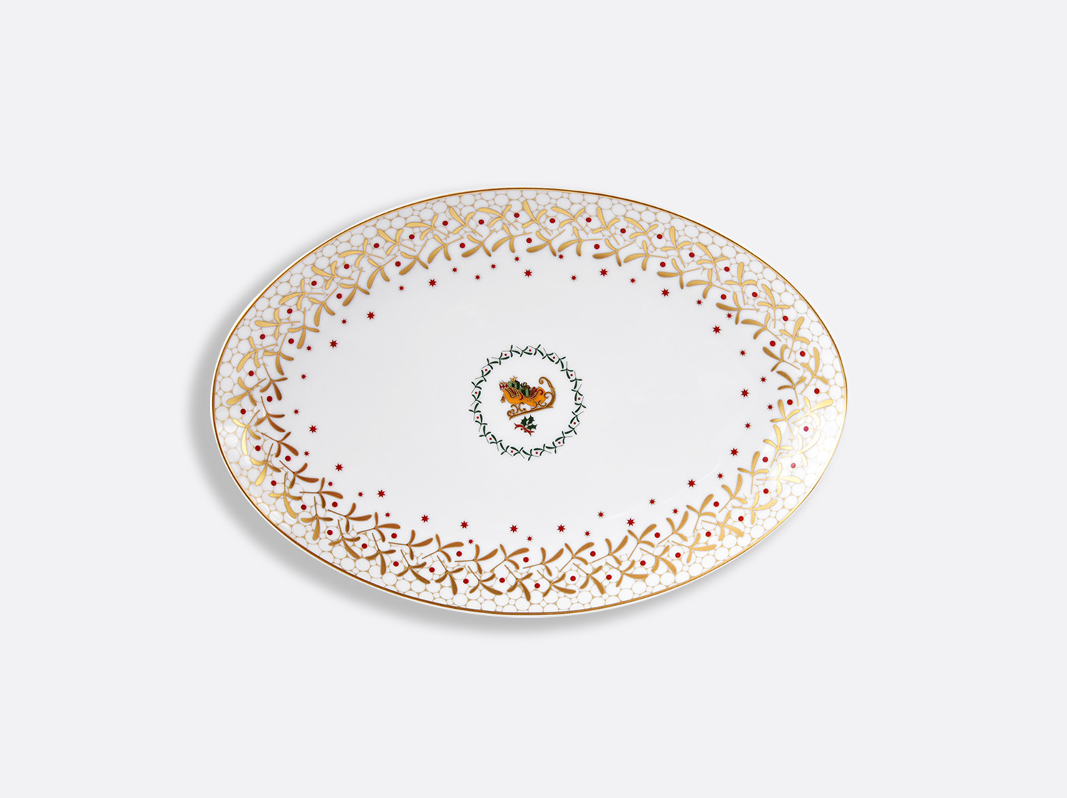 Visual Oval platter 33 cm Noël