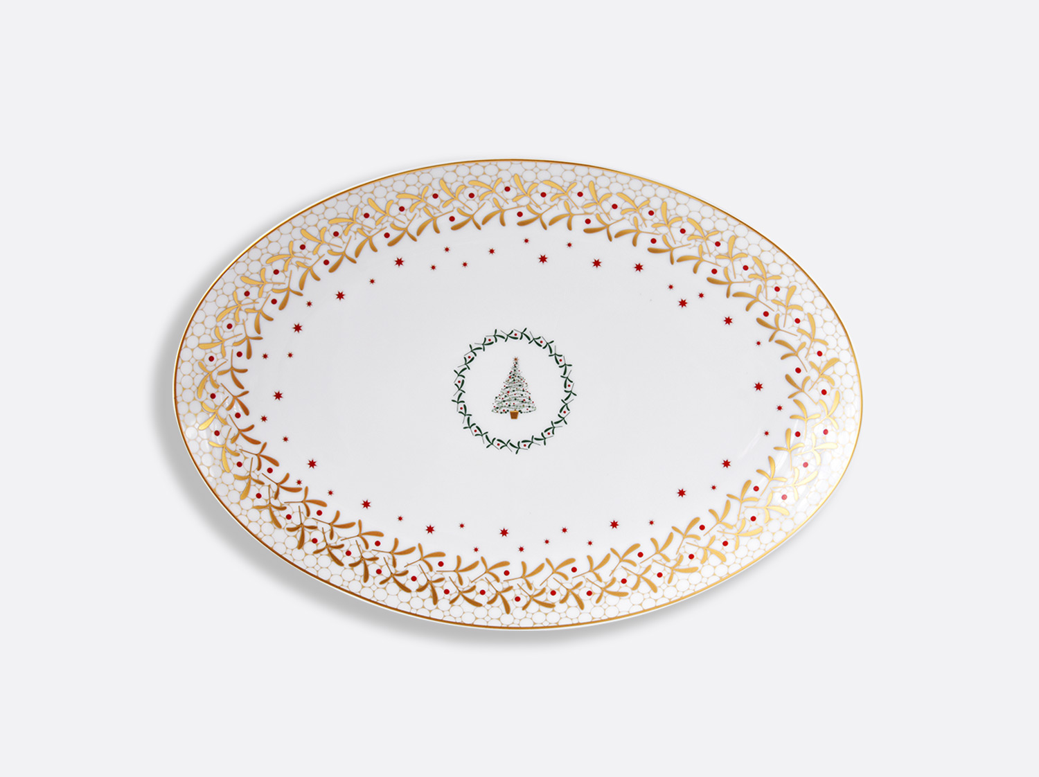China Oval platter 15'' of the collection Noël | Bernardaud
