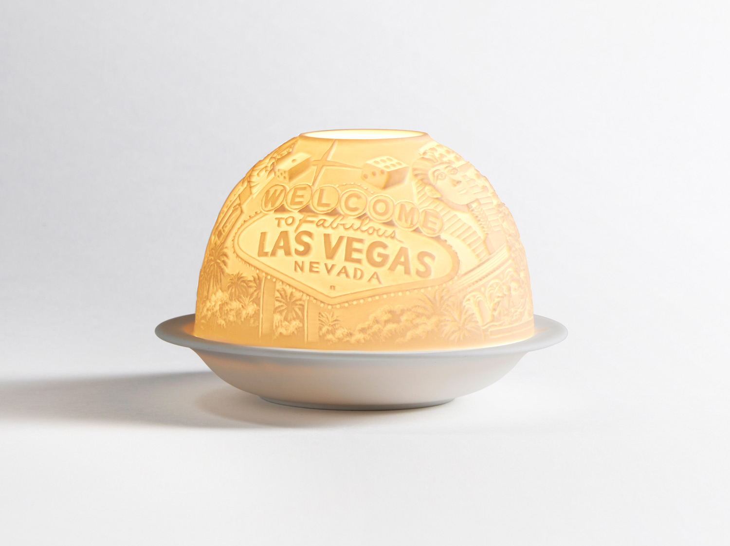 Las Vegas en porcelaine de la collection Lithophanie Bernardaud