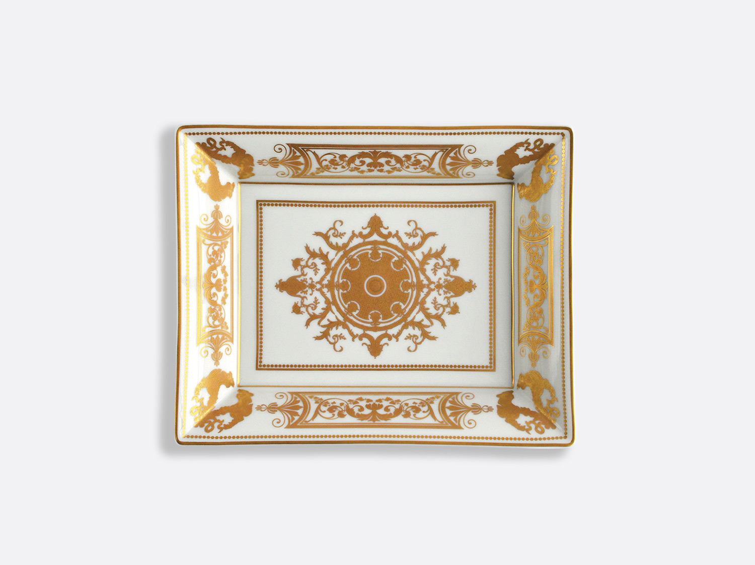 Vide-poches 20 x 16 cm en porcelaine de la collection Aux Rois Or Bernardaud
