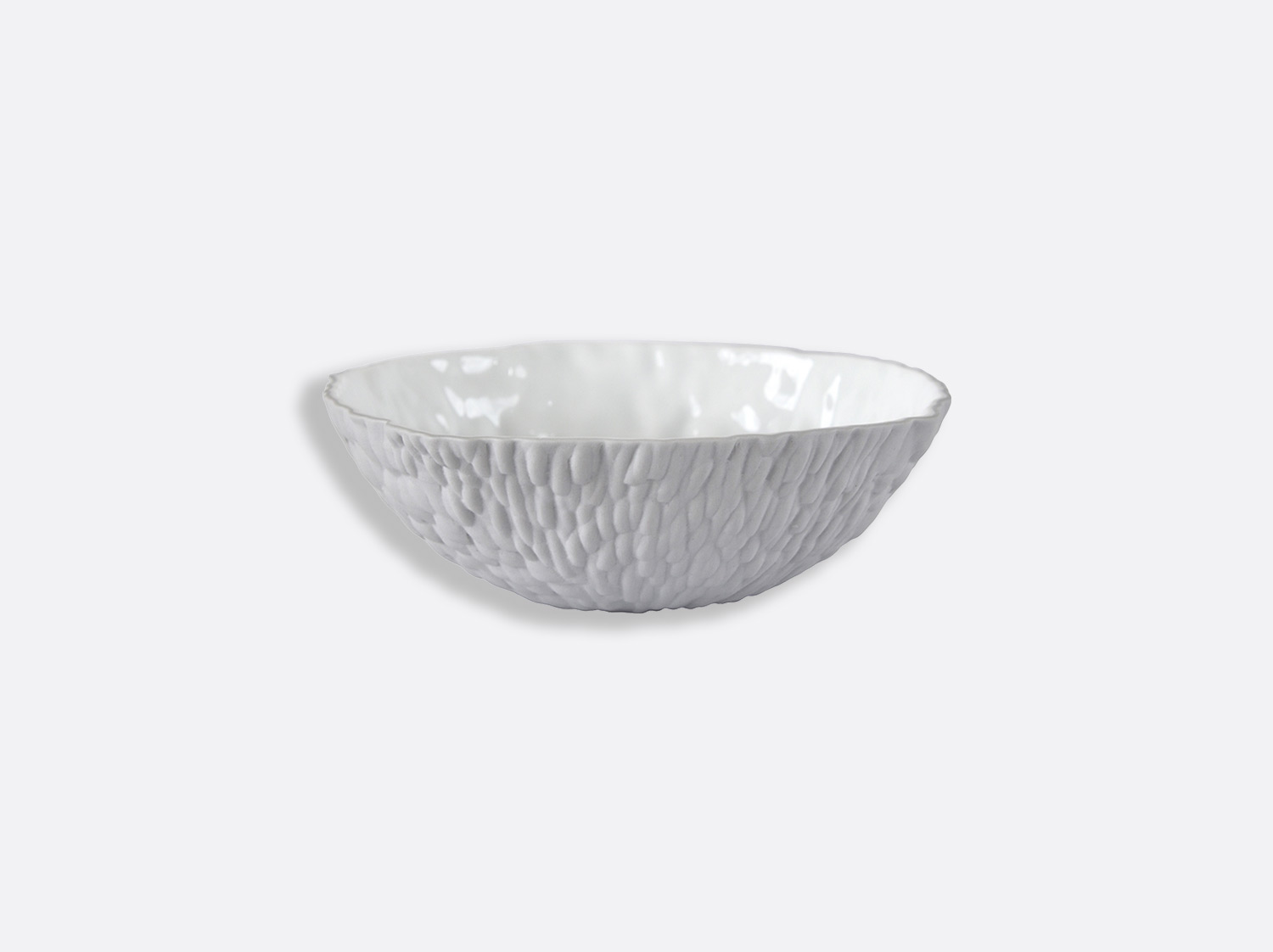 Bol Blanc / Gris 16,5 cm en porcelaine de la collection ECORCE BI-PÂTE BLANC/GRIS Bernardaud